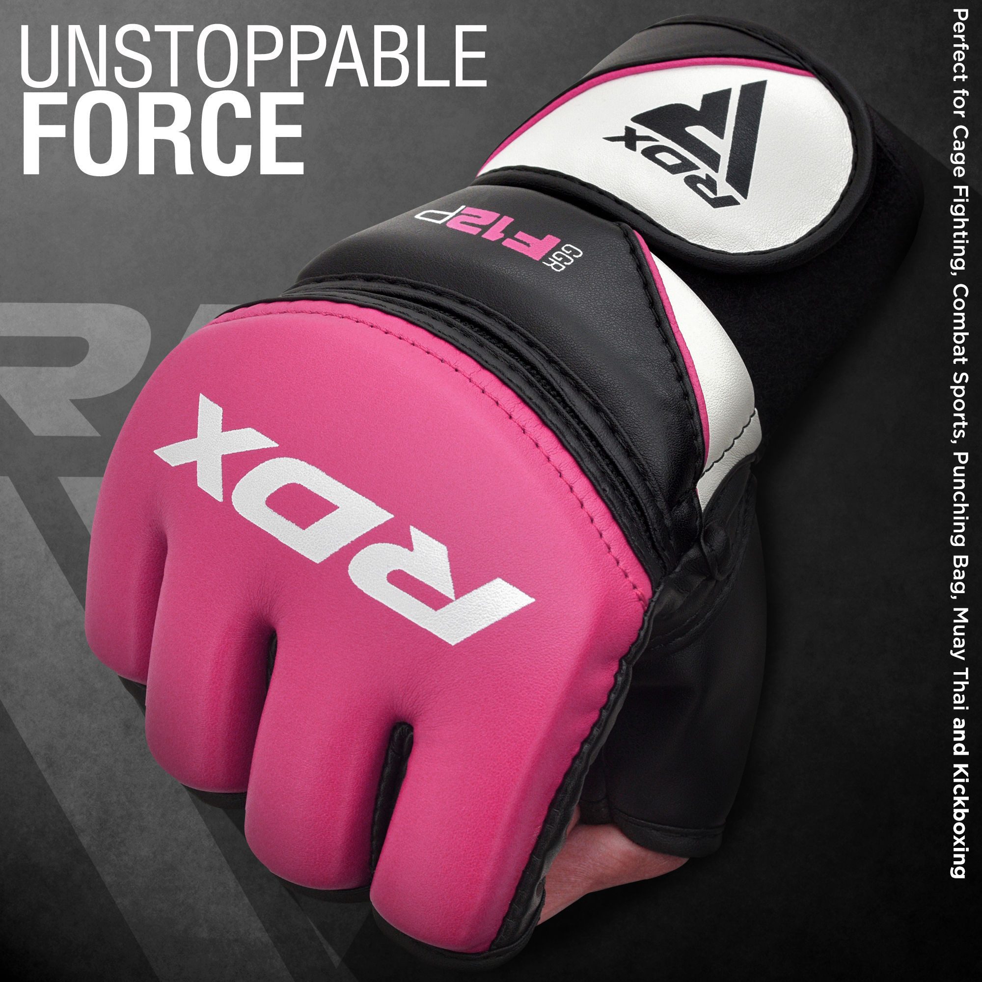 RDX Sports MMA-Handschuhe RDX Professionelle MMA Handschuhe, MMA Gloves Kampfsport Boxsack – Bild 4 von 5