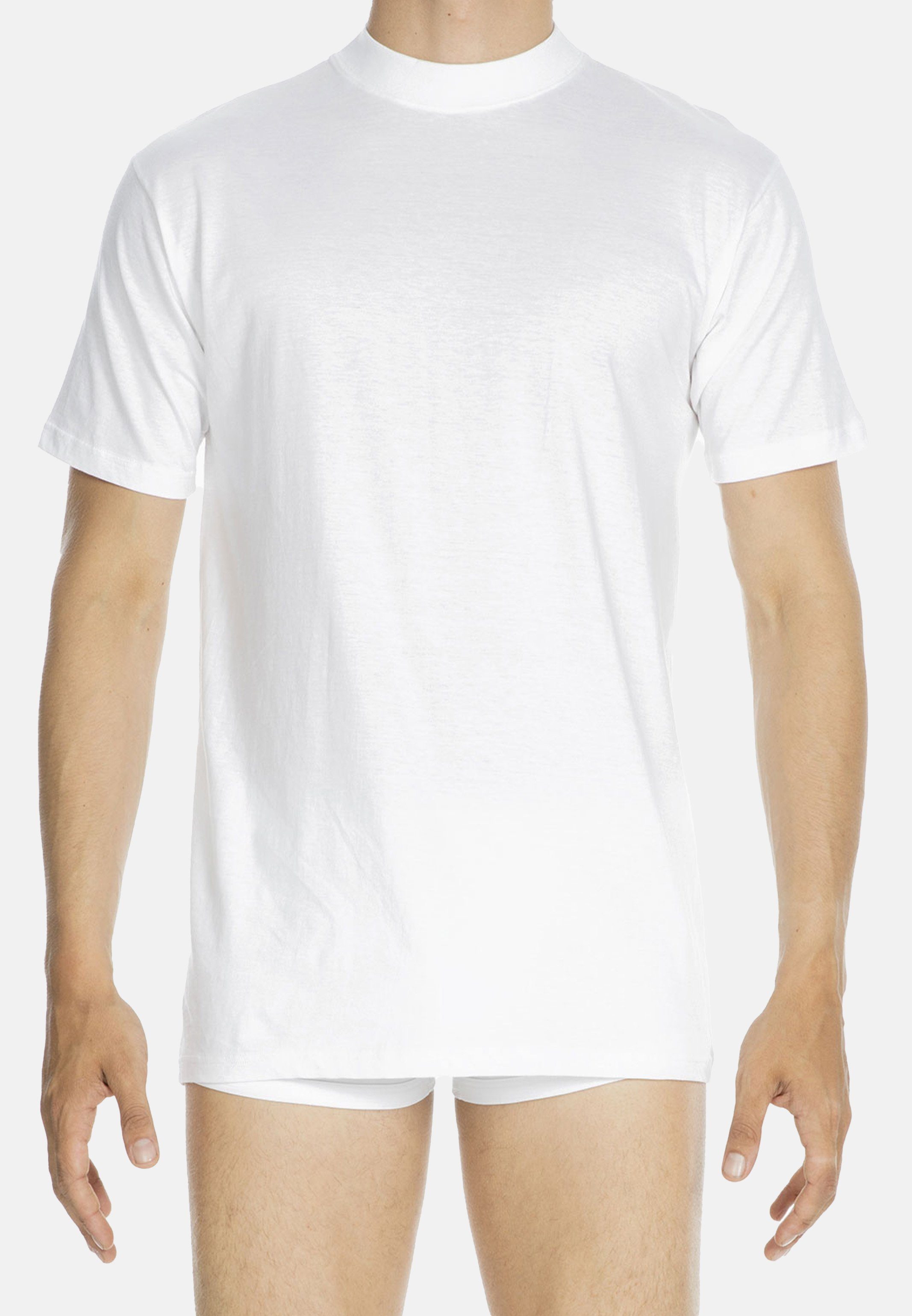 Weiß New Unterhemd mit Rundhals Baumwolle Atmungsaktiv (1-St) - - Hom T-Shirt Harro
