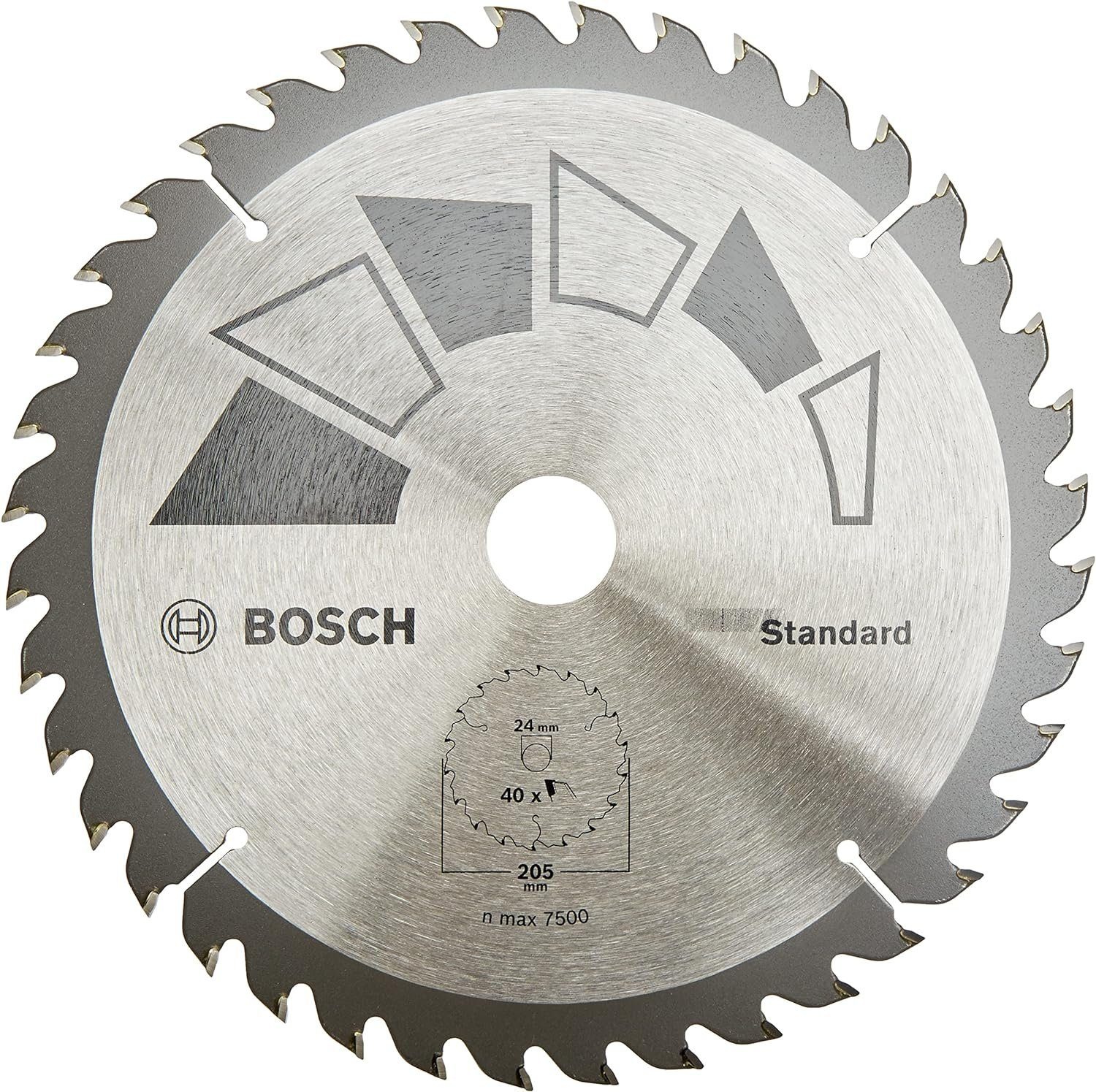 BOSCH Bohrfutter BOSCH HM Kreissägeblatt 205mm x 24/18/16 mm x 40 Zähne