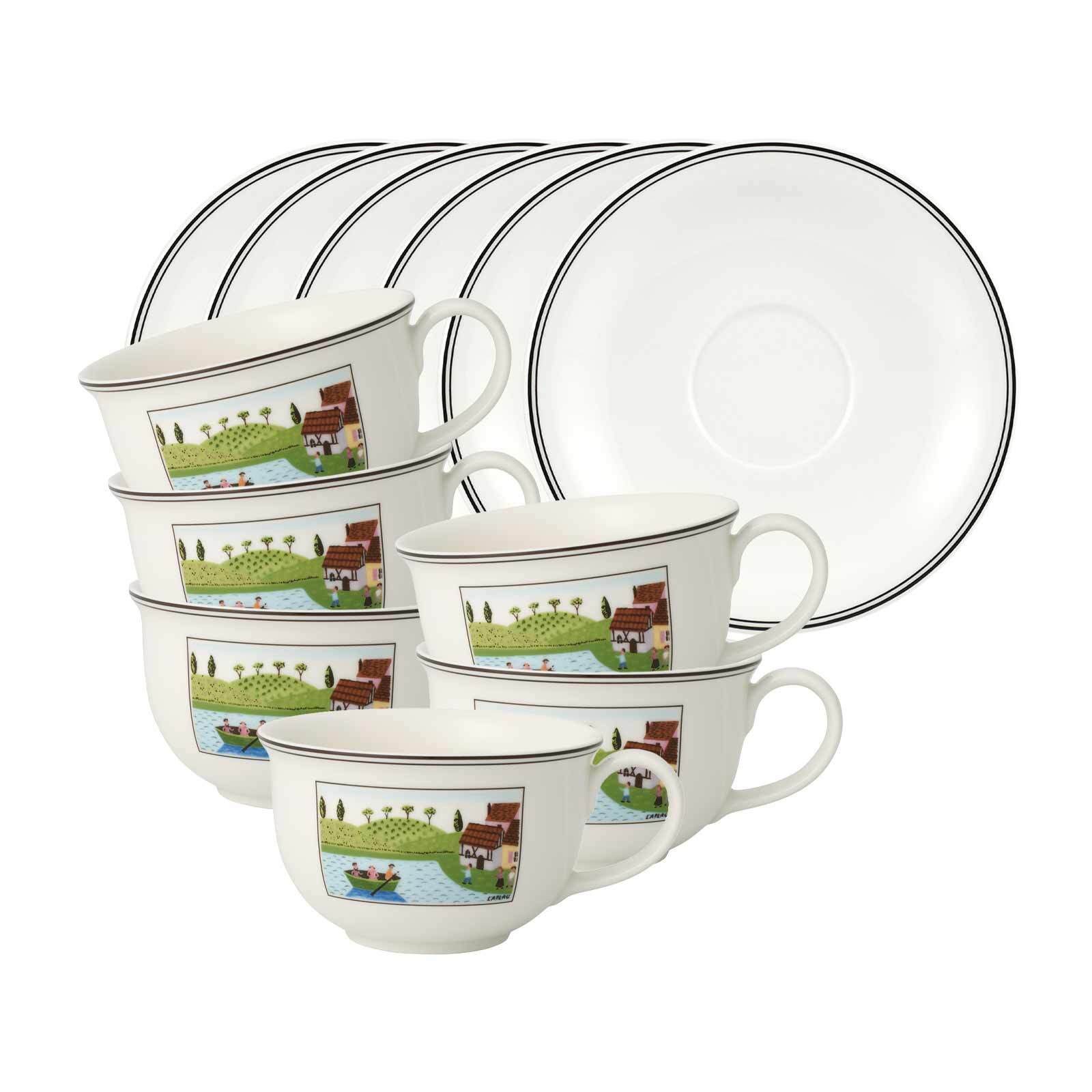 Villeroy & Boch Tasse Charm & Breakfast Design Naif, 12-tlg., Porzellan