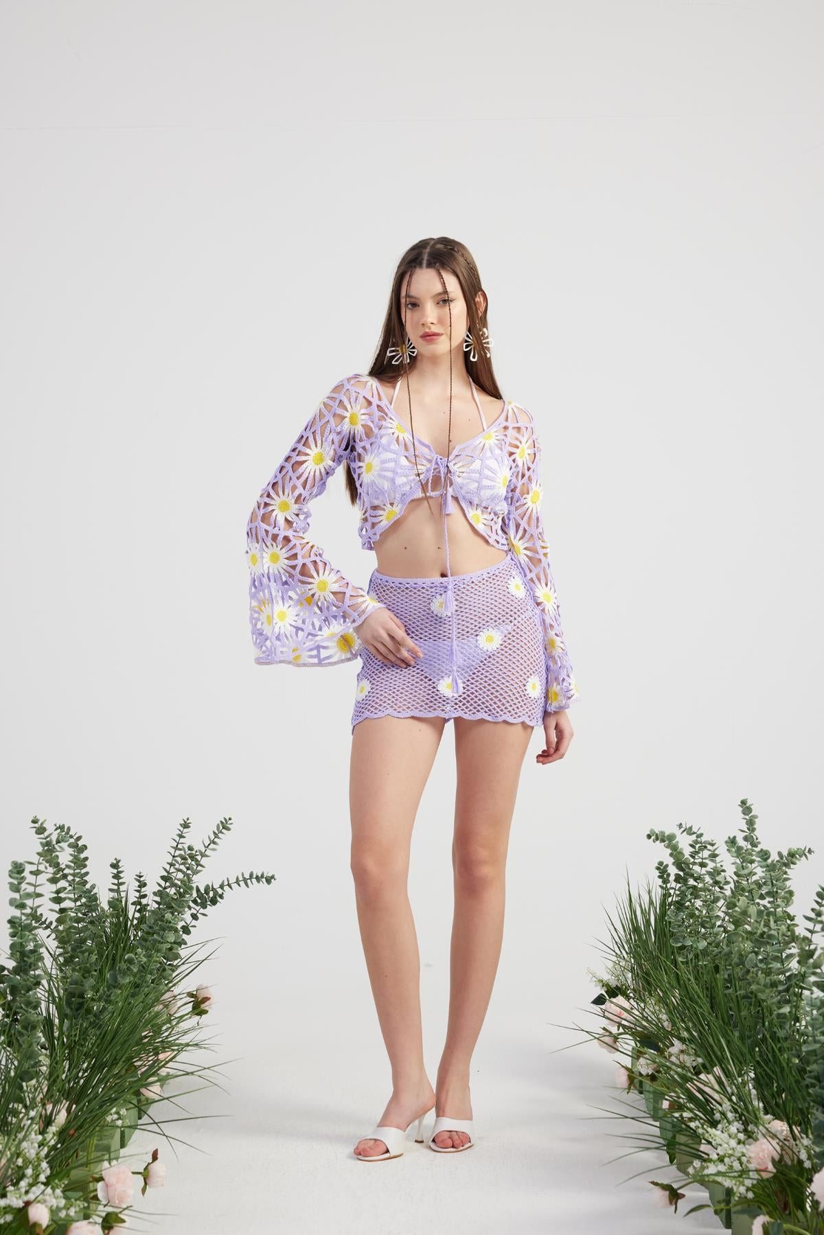 HOLLY LOLLY Blusentop Blumenstrick Pareo Puppe Set