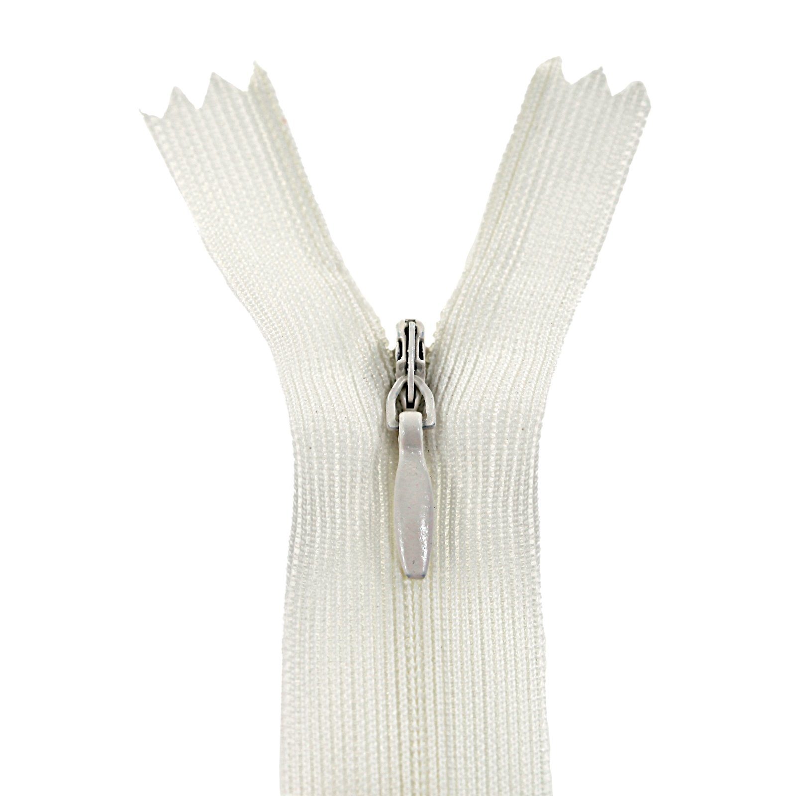 maDDma Reißverschluss 1 Reißverschluss spiral verdeckt 20cm, unteilbar, unsichtbar, 103 milky white