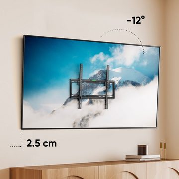 ONKRON TV Wandhalterung 26-55 Zoll, bis zu 45 kg, VESA 75x75 bis 400x400 mm TV-Wandhalterung, (bis 55,00 Zoll, TV Wandhalterung, TV Wandhalterung, neigbar, für Flach&Curved)