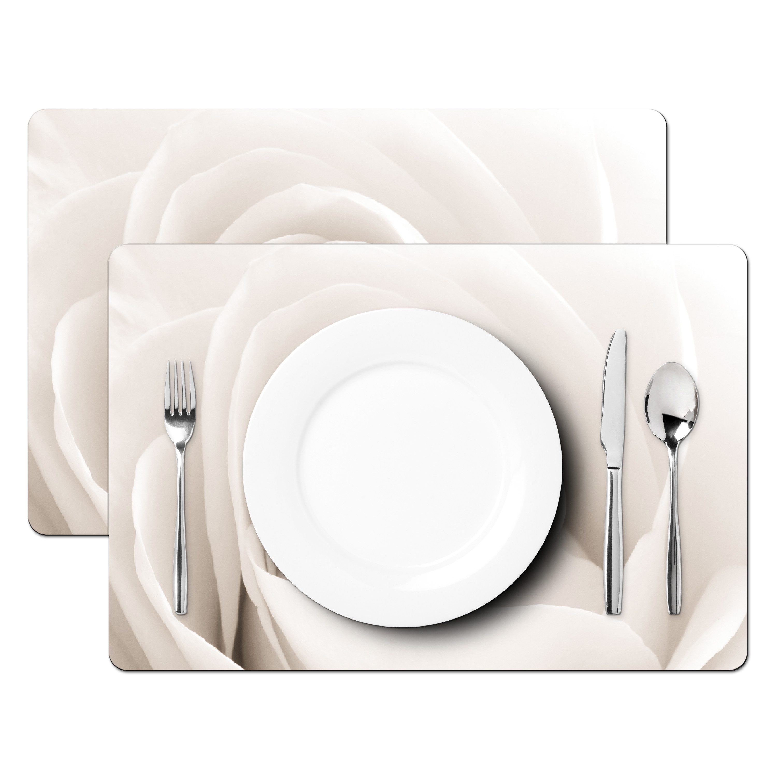 MuchoWow Platzset Rose - Weiß - günstig online kaufen