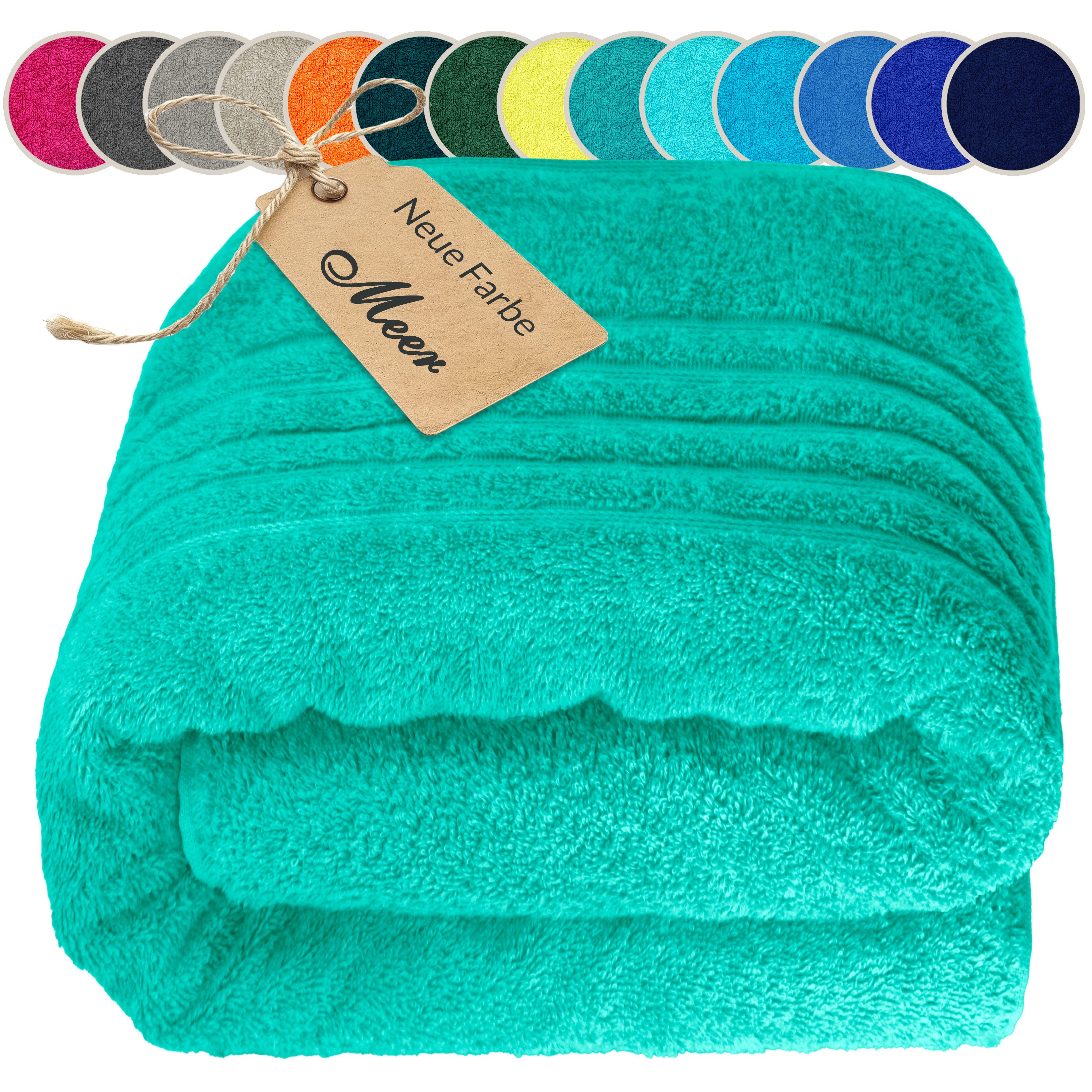 Lashuma Saunatuch XXL Handtuch London, Frottee (1-St), Badetuch Damen & Badehandtuch Herren 100x200 cm - Saunahandtuch 80x220