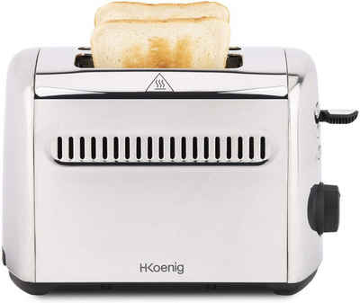 H.Koenig Toaster TOS9 für 2 Scheiben Toast, 950 W