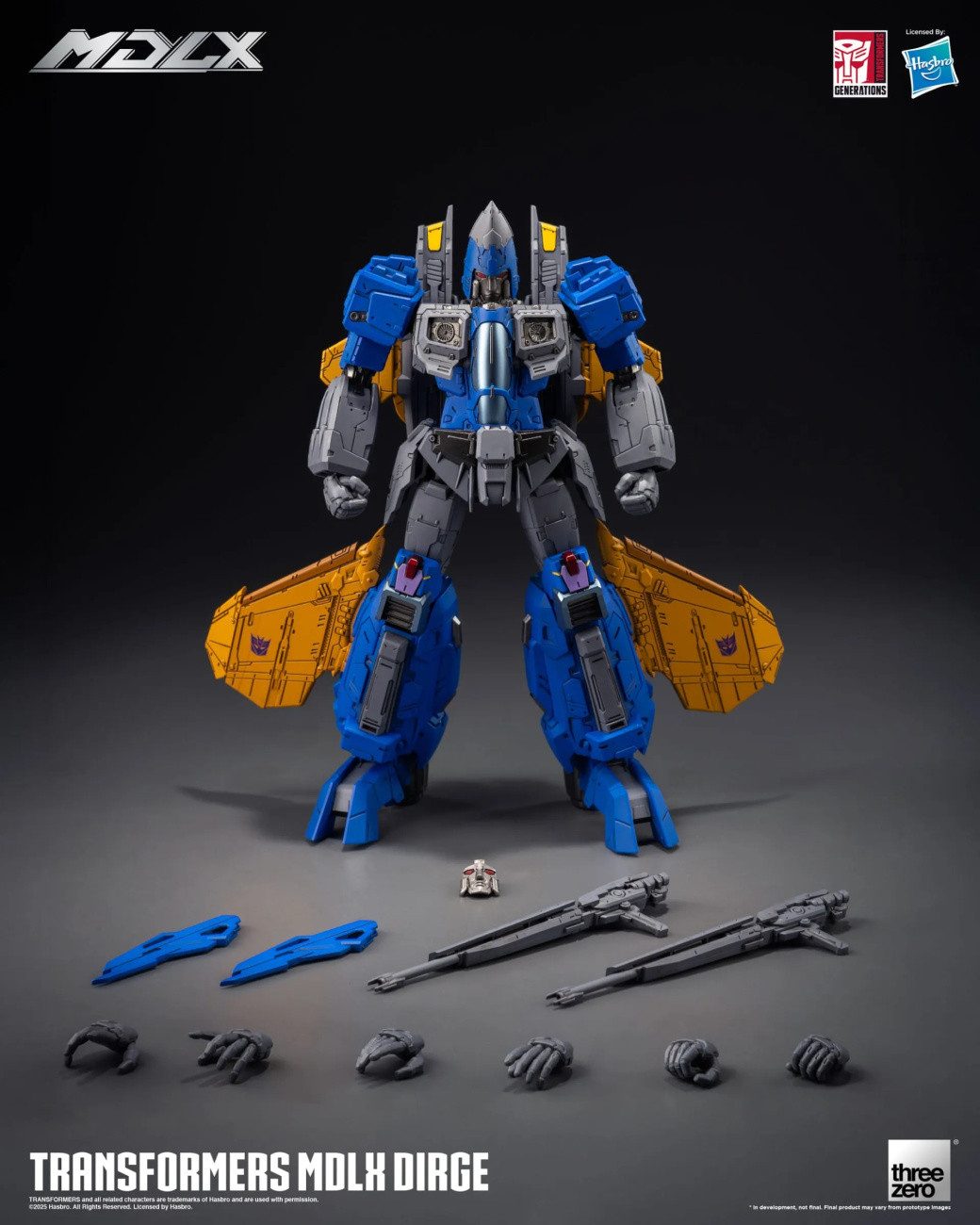 ThreeZero Actionfigur Transformers MDLX Actionfigur Dirge 20 cm