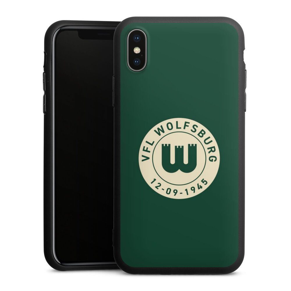 DeinDesign Handyhülle VfL Wolfsburg 80 Jahre Offizielles Lizenzprodukt, Apple iPhone X Silikon Hülle Premium Case Handy Schutzhülle