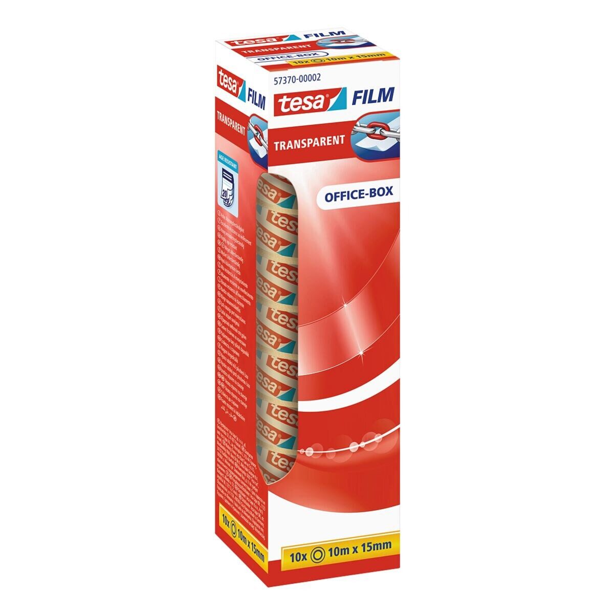 tesa Klebeband Office Box (10-St) 15 mm / 10 m, transparent