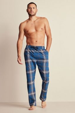 Next Pyjamahose Karierte Schlafanzughose Baumwolle im 2er-Pack (2-tlg)