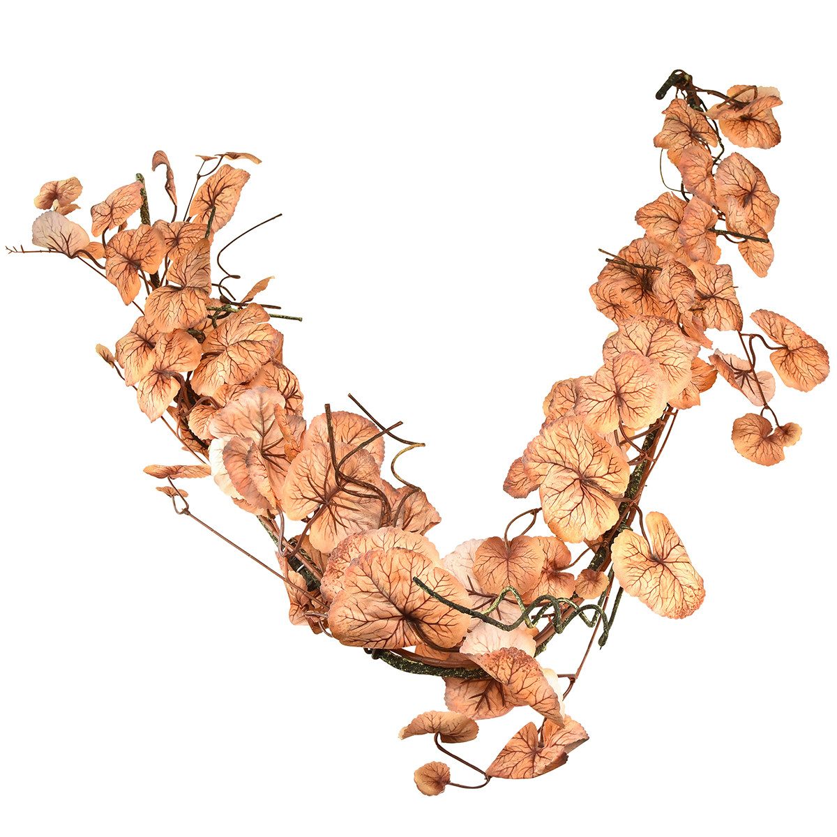 Kunstgirlande Dekohänger Herbstdeko Blättergirlande Heuchera 150cm günstig online kaufen