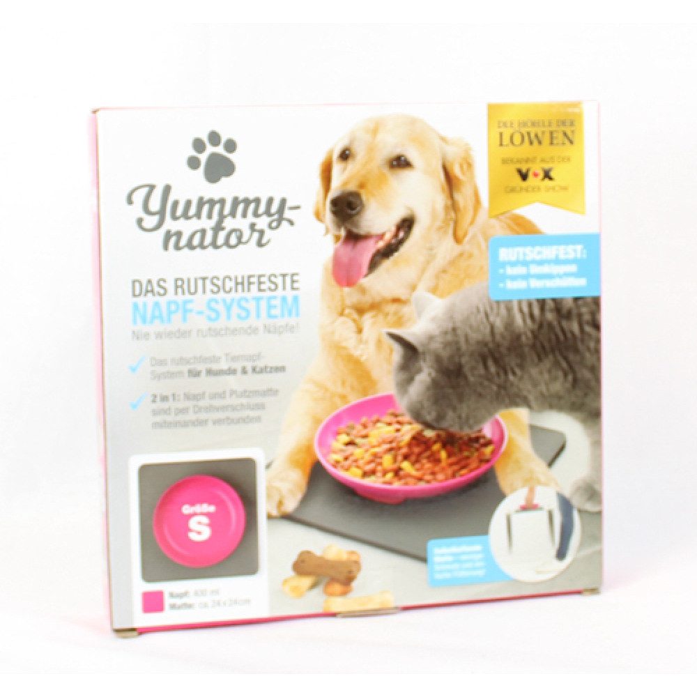 DS Produkte GmbH Futternapf Katzen Hunde Napf S Napf Größe ca.: 17 x 8 x 3,1cm, TPE, ABS, PP