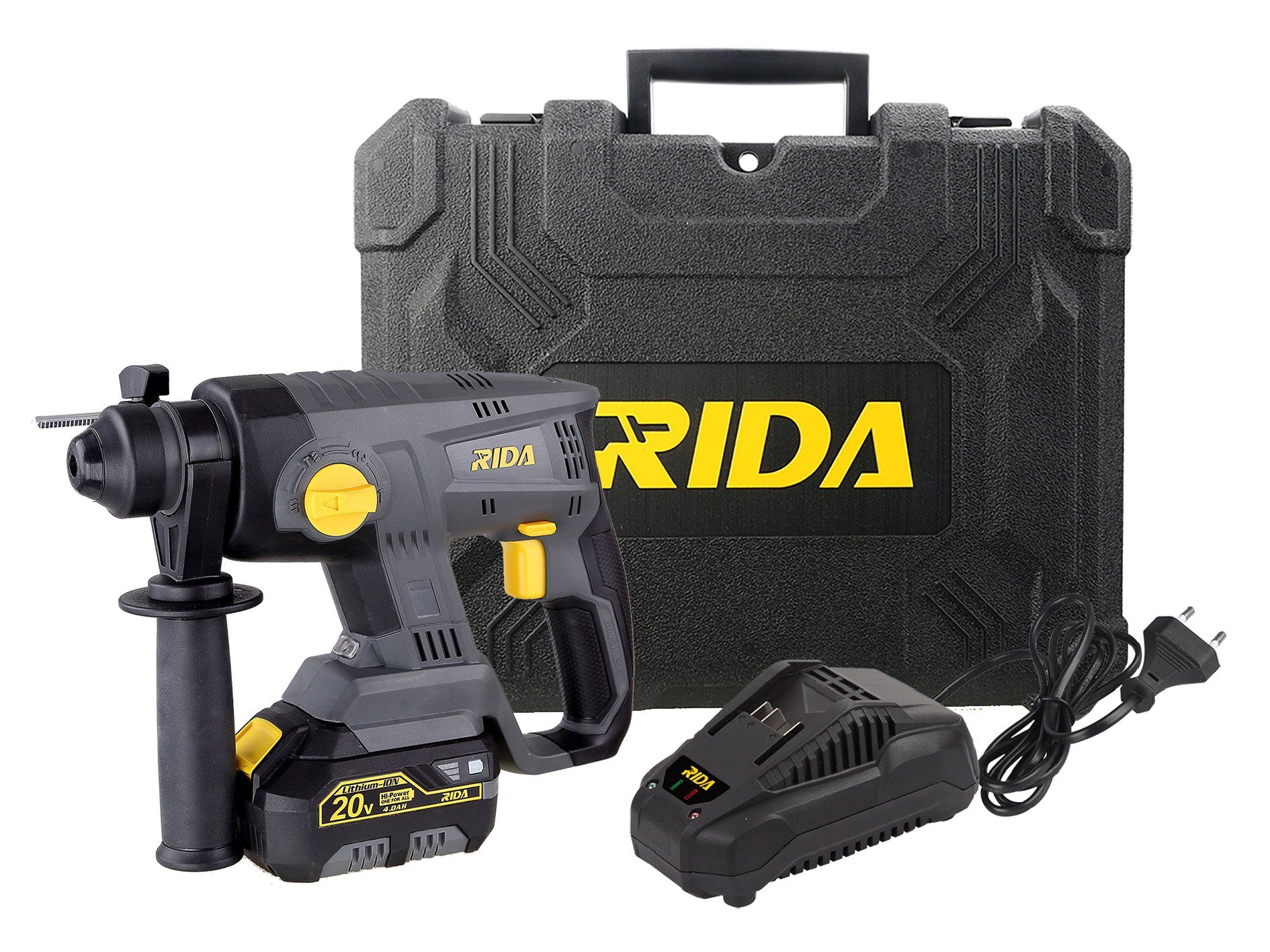 RIDA Akku-Schlagbohrmaschine Akku-Bohrhammer 20V, SDS plus, günstig online kaufen