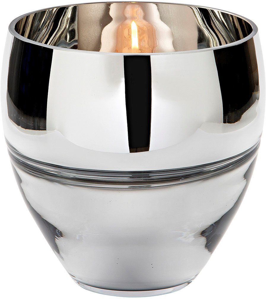 Fink Teelichthalter RILA (1 aus mundgeblasen, Kerzenhalter Vase auch verwendbar St), Glas, als