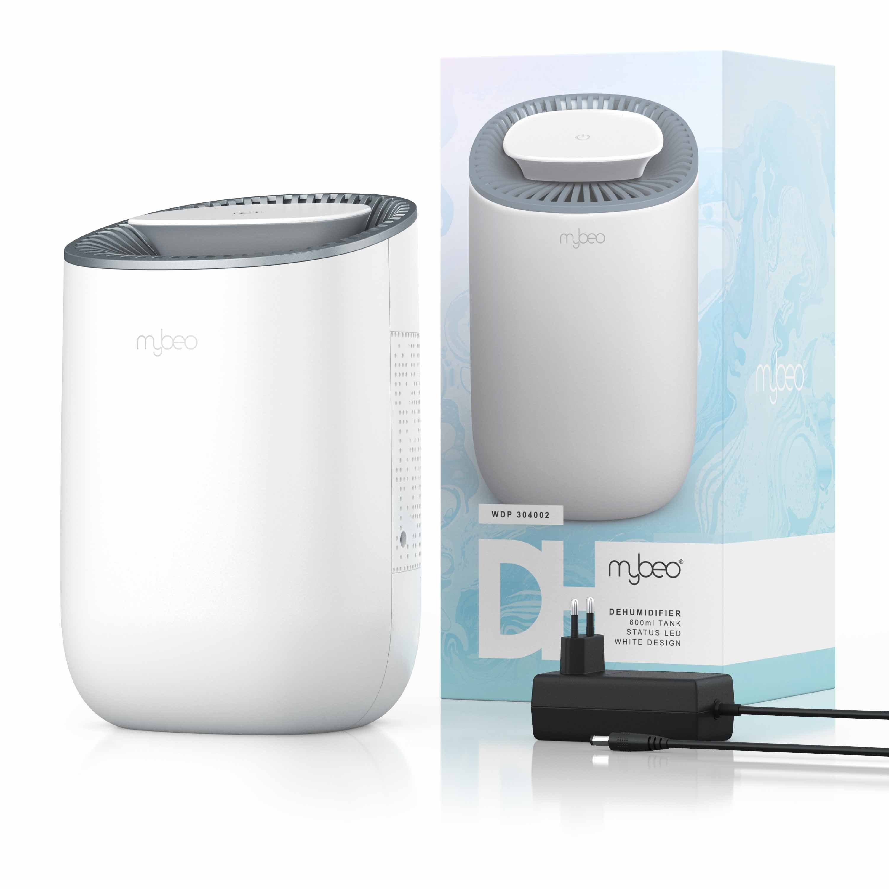 MyBeo Luftentfeuchter, Tank 0,6 l, elektrischer Entfeuchter, Dehumidifier, Peltier Raumentfeuchter