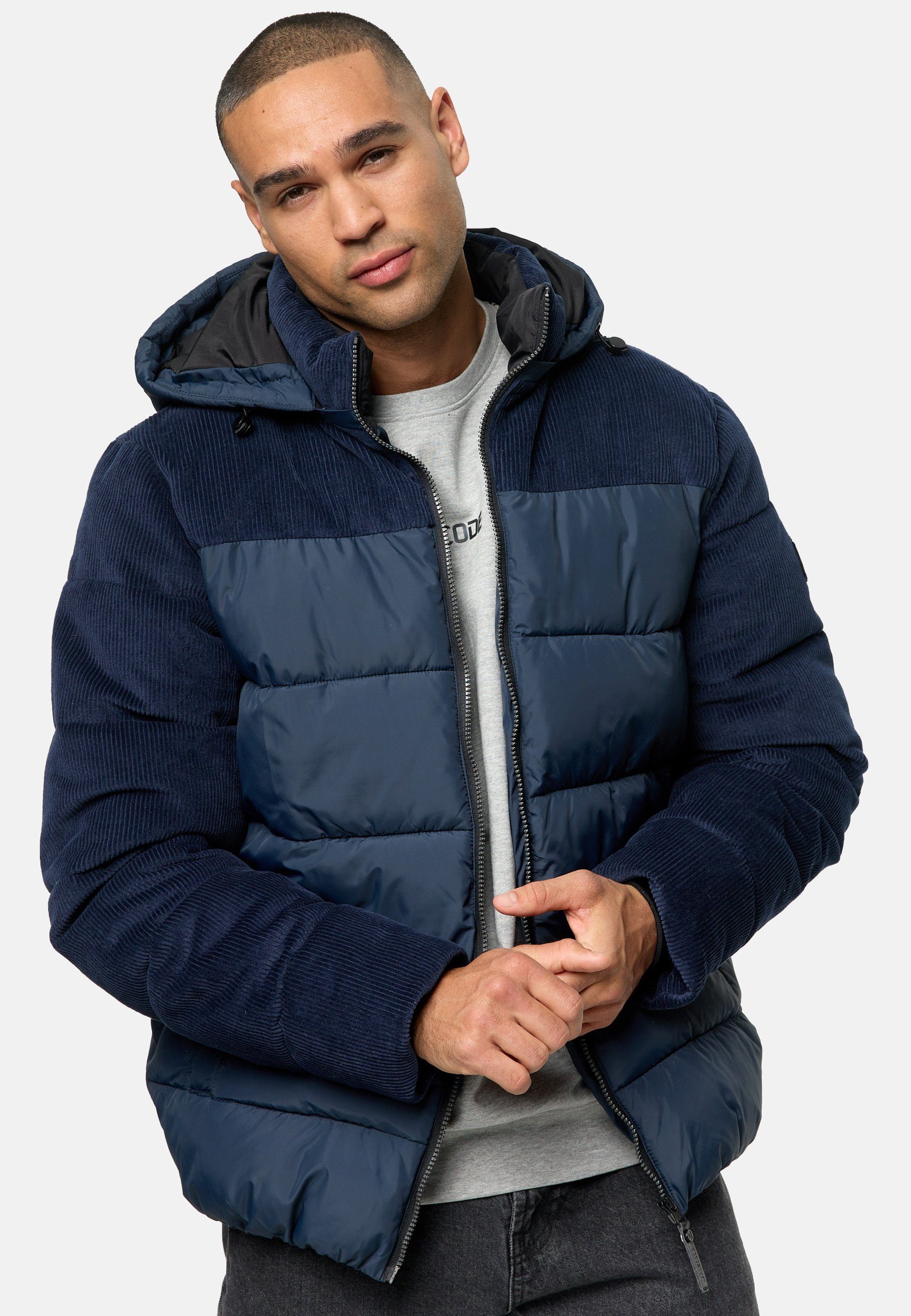 Indicode Winterjacke INLockly Navy