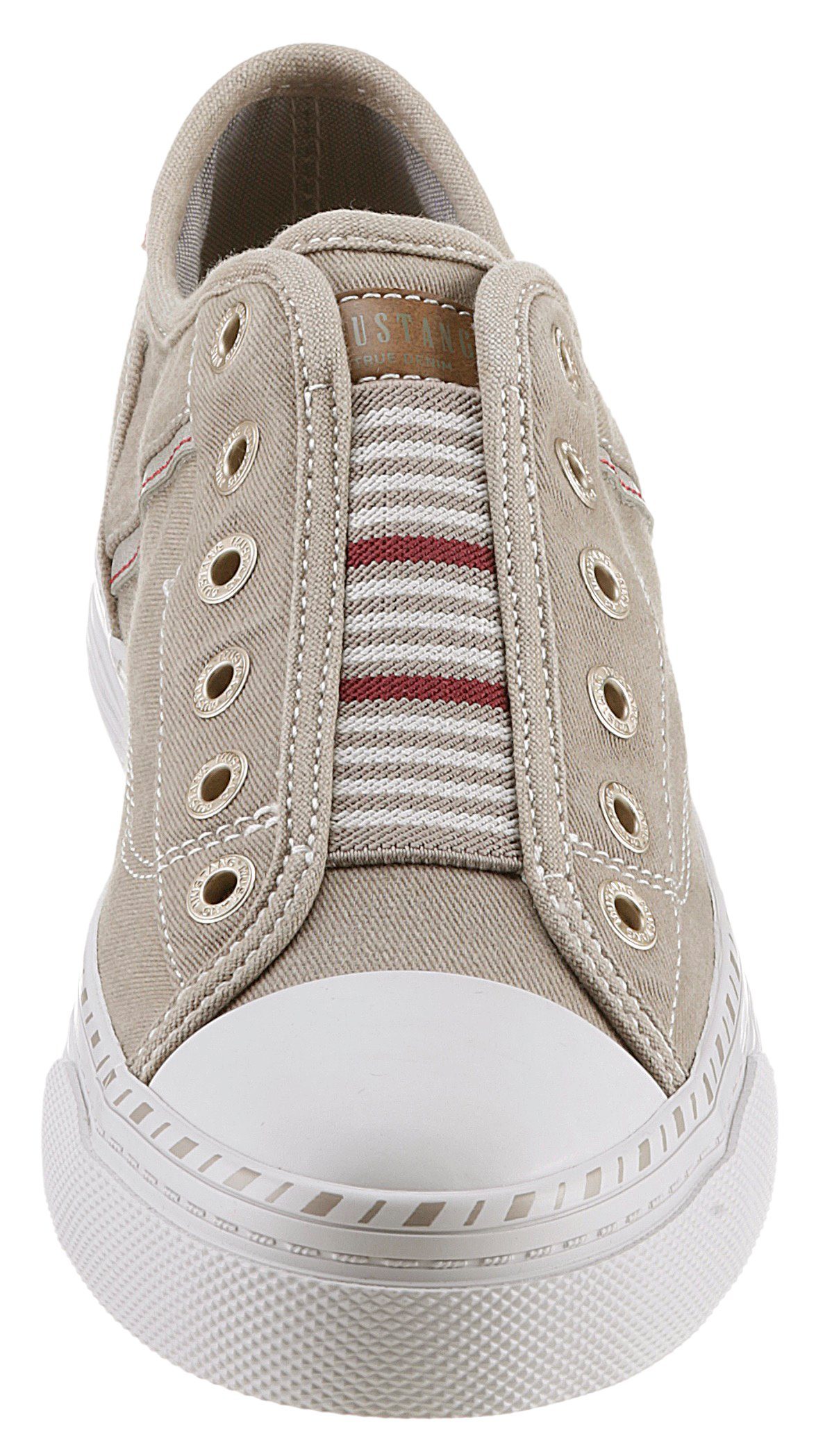 Mustang Shoes Schlupfschuh, Freizeitschuh, Slip-On Sneaker Slipper, Schlupfschuh, Freizeitschuh mit praktischem Gummizug