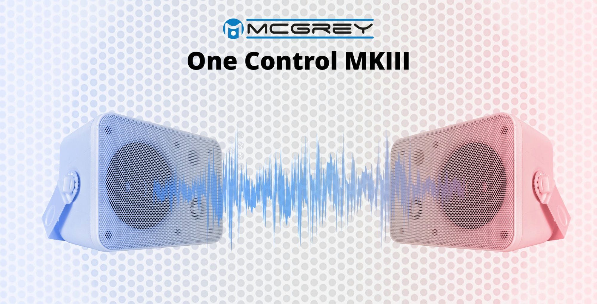McGrey One Control - für MKIII Installation, Studio W, Lautsprecherboxen oder HiFi-Anwendung) Lautsprecher paar (10 Boxen Weiß HiFi-Lautsprecher
