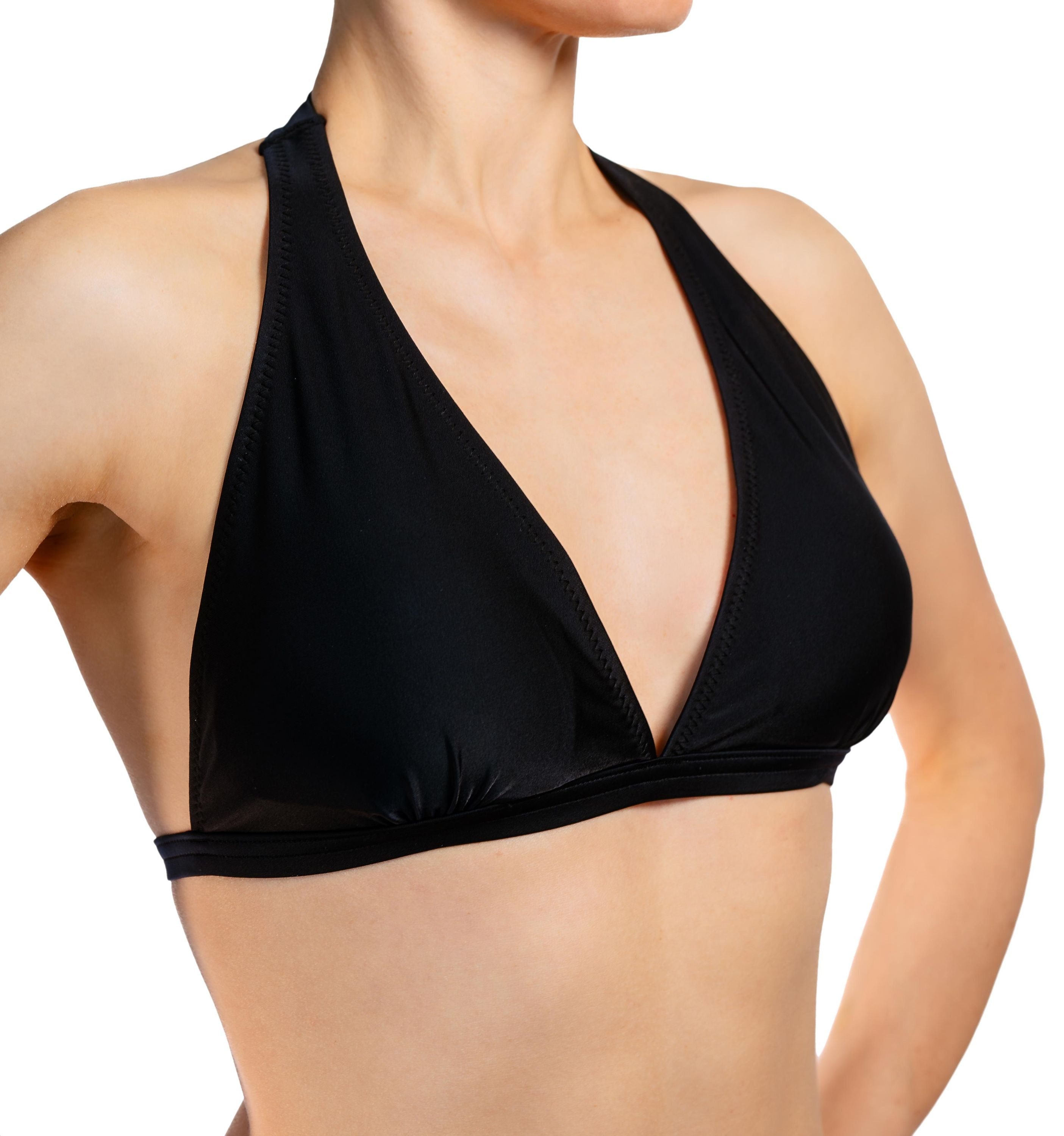 Aquarti Triangel-Bikini Bikini Oberteil Neckholder Push Up Padded Zum Binde günstig online kaufen