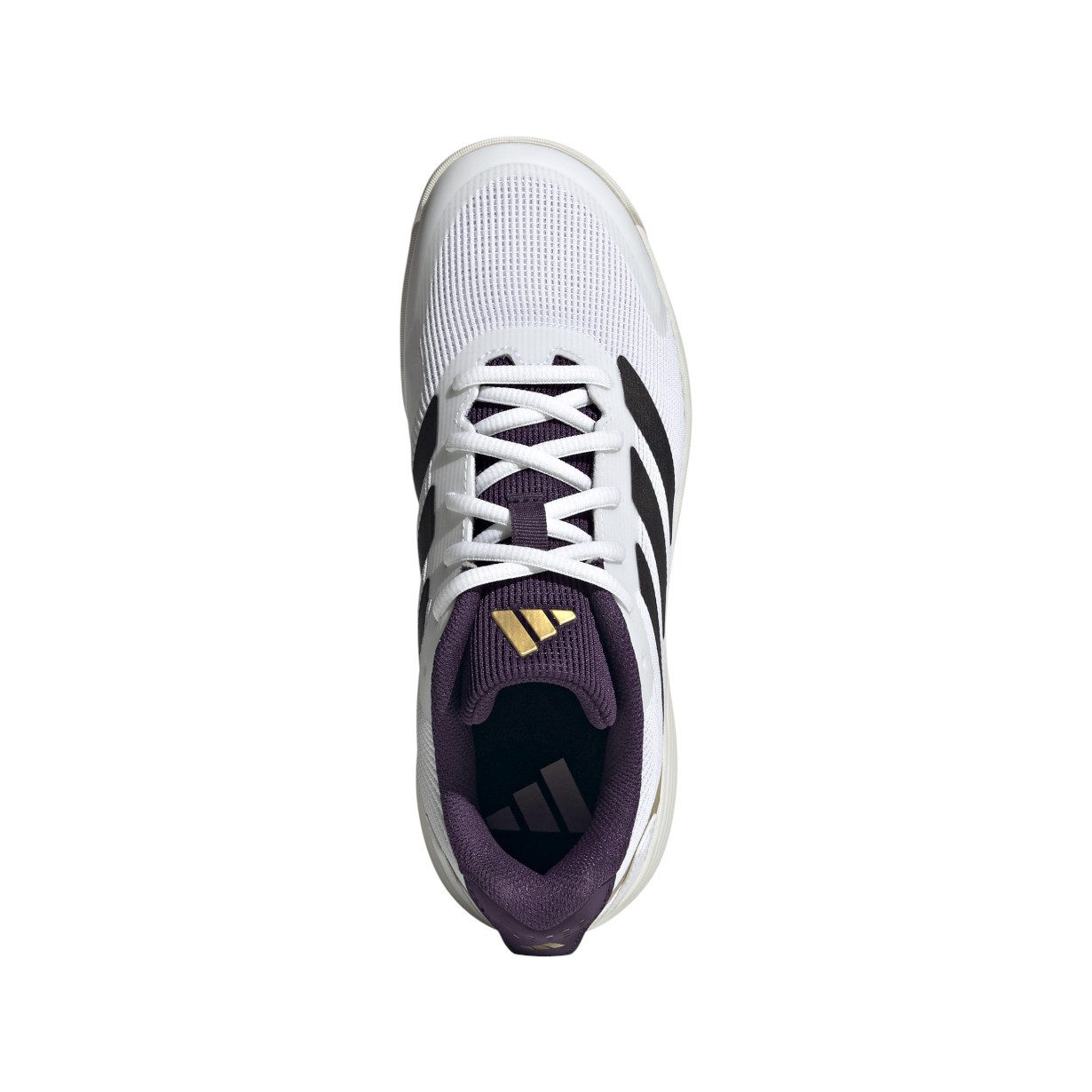 adidas Performance Ubersonic Allcourt 2025 weiss/schwarz/purple Kinder Tennisschuh – Bild 2 von 5
