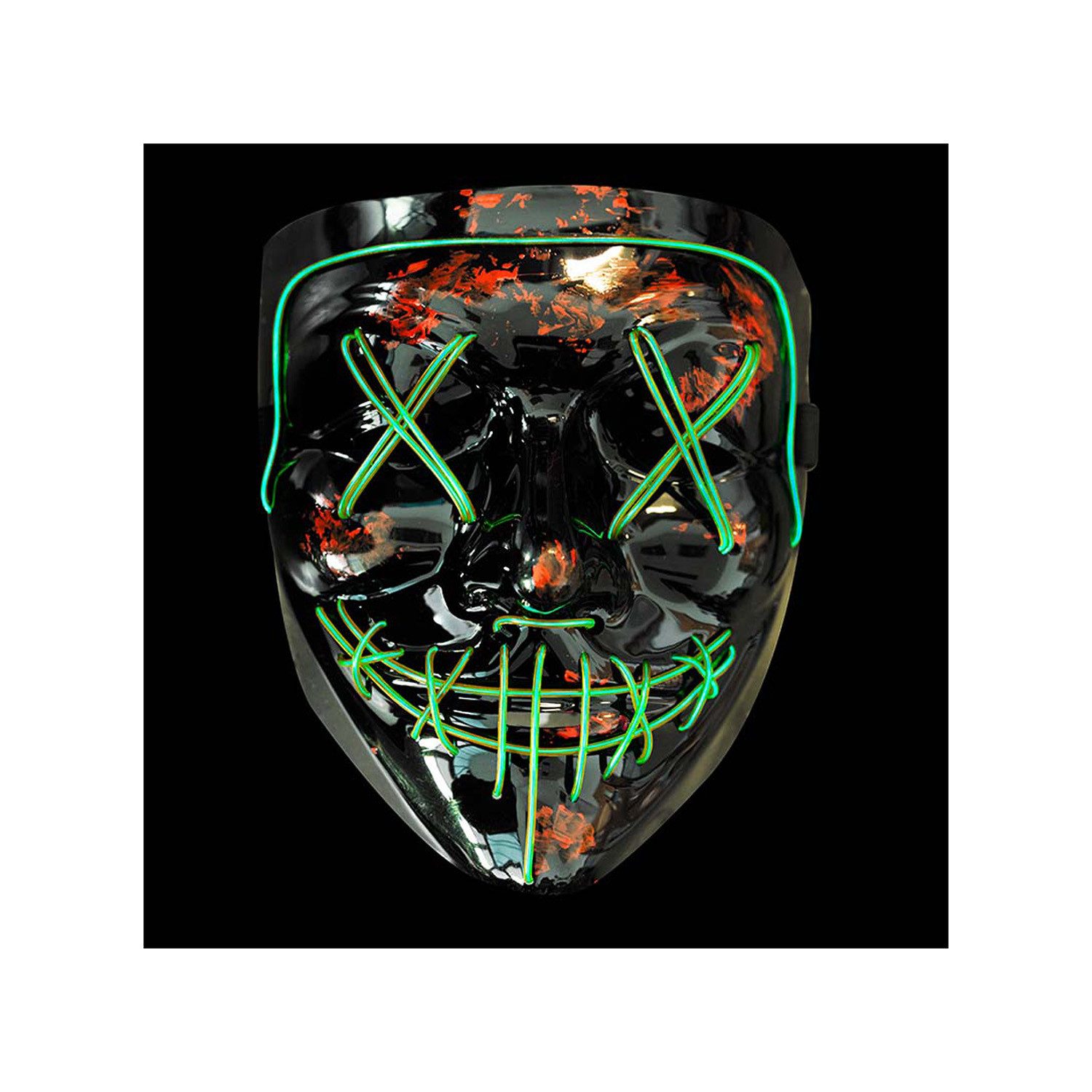 Zoelibat Verkleidungsmaske Maske LED Purge Gelb
