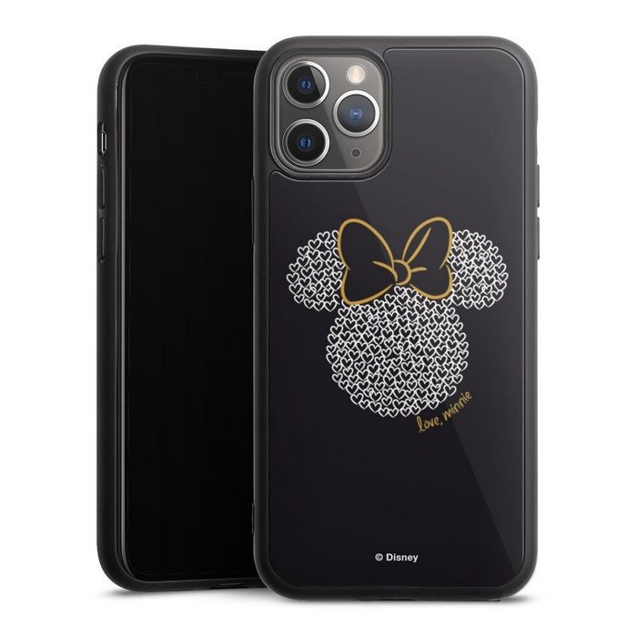 DeinDesign Handyhülle Minnie Mouse Disney Muster Minnie Black and White Apple iPhone 11 Pro Gallery Case Glas Hülle