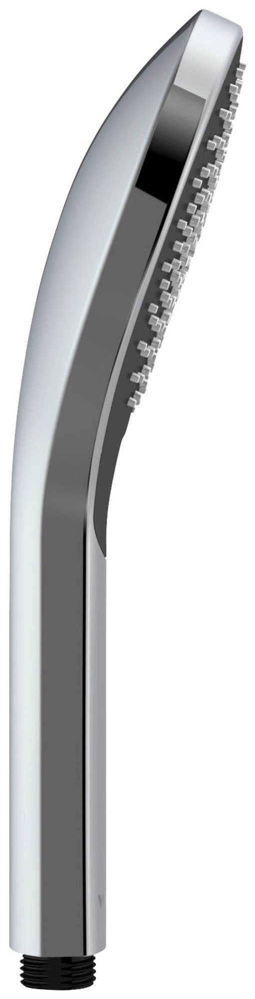WENKO Handbrause Watersaving, wassersparender Duschkopf, 3 Strahlarten, Ø 12 cm