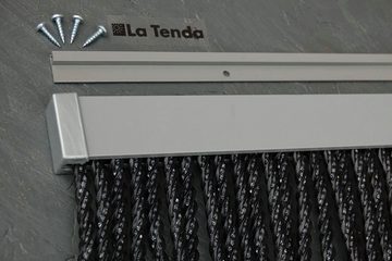 La Tenda Insektenschutz-Vorhang La Tenda Pro BELLANO 1 XL Streifenvorhang schwarz, 100 x 250 cm, PVC - einfache Montage