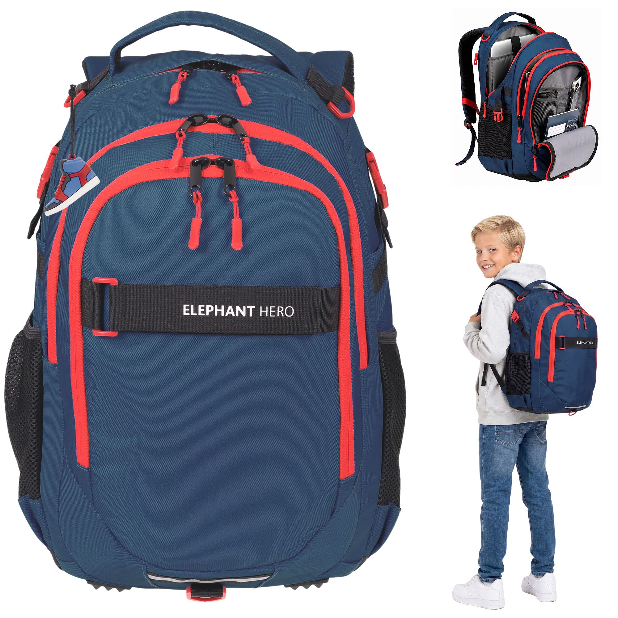 ELEPHANT Schulrucksack Hero Signature Schultasche, Rucksack, Schulmappe