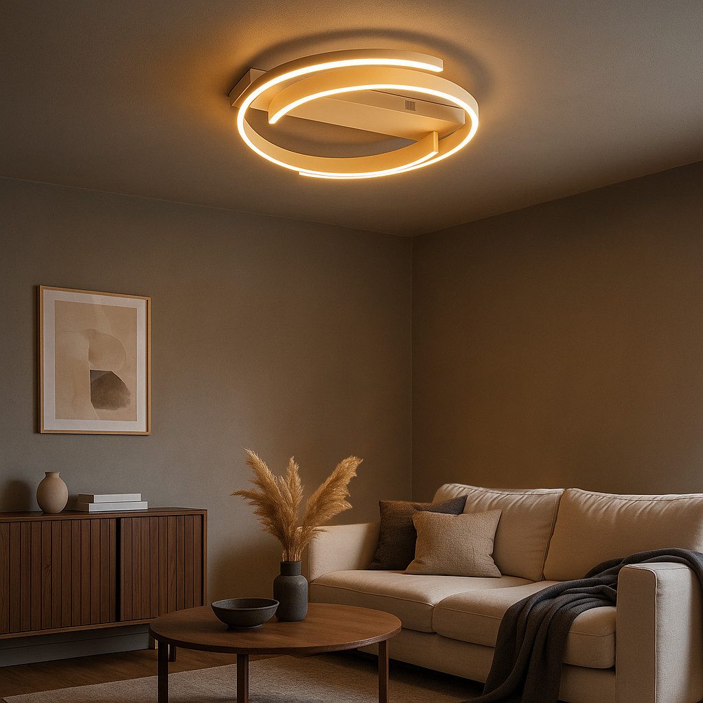 FISCHER & HONSEL Deckenleuchte Circly, Dimmfunktion, LED wechselbar, Farbtemperatur stufenlos einstellbar