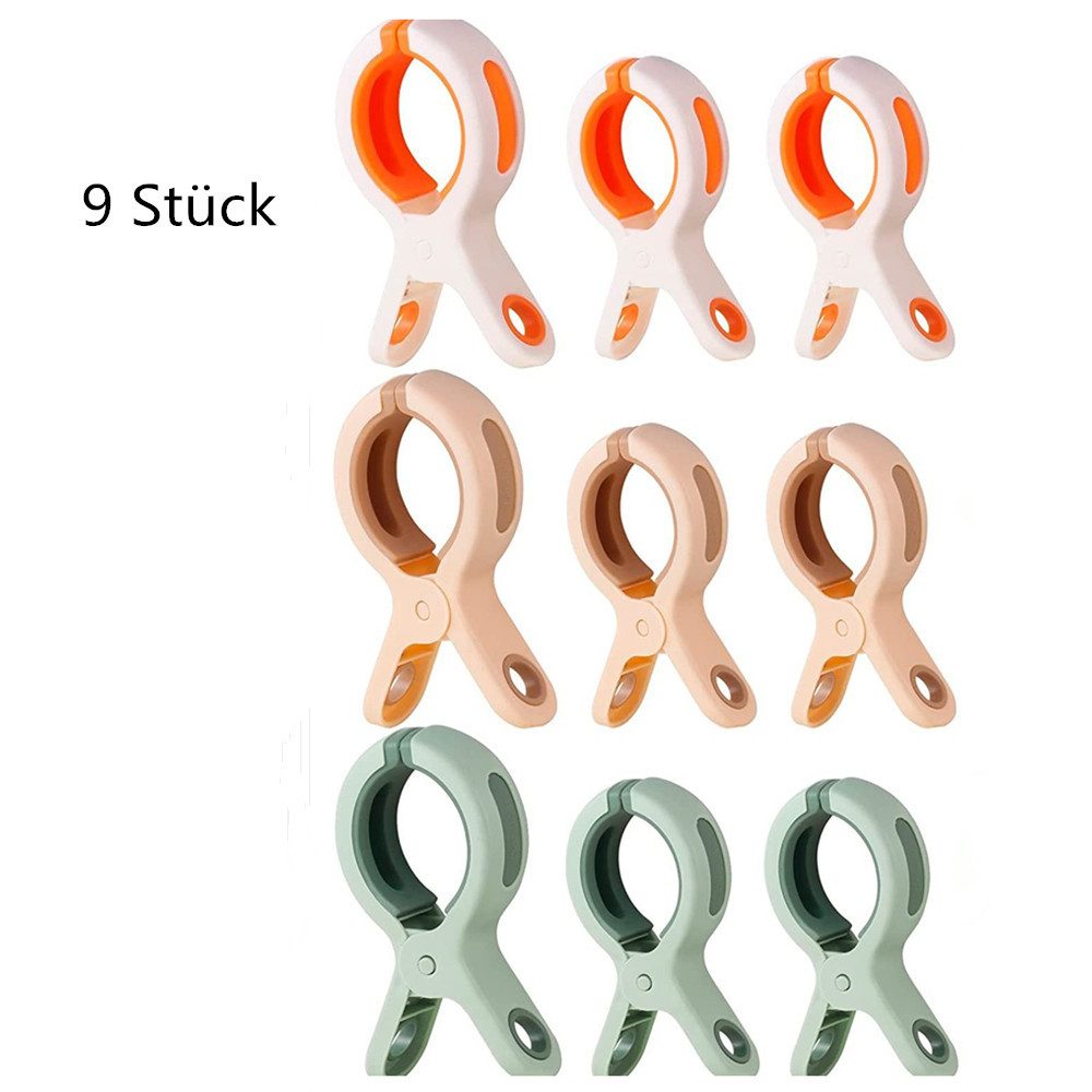 8 Große Wäscheklammern Mit Federn – Robuste Socken-Clips Aus Kunststoff, Mehrzweck-Haken
