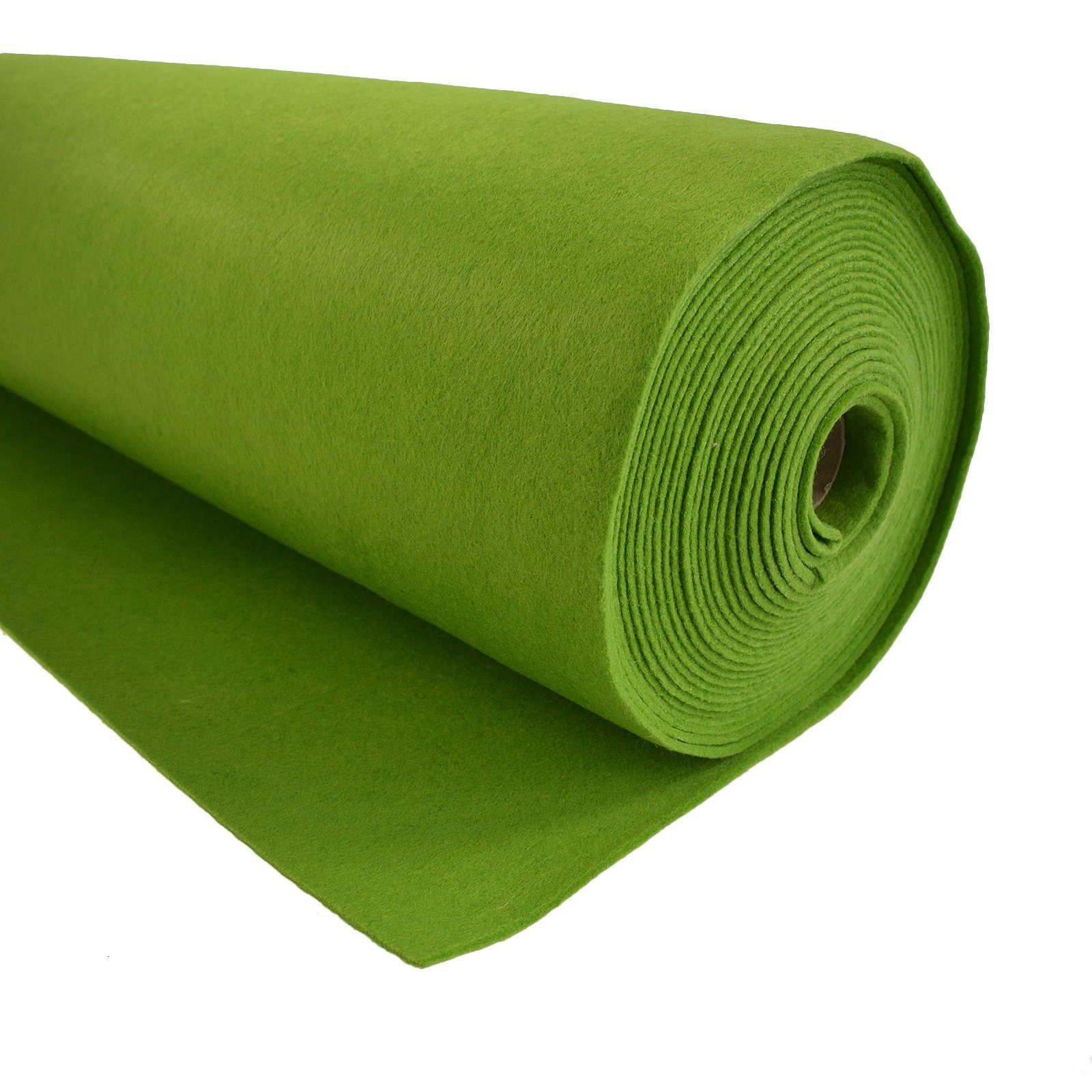 maDDma Stoff Bastelfilz 1m Meterware Filz 90cm x 1,5mm Dekofilz Taschenfilz, kiwi