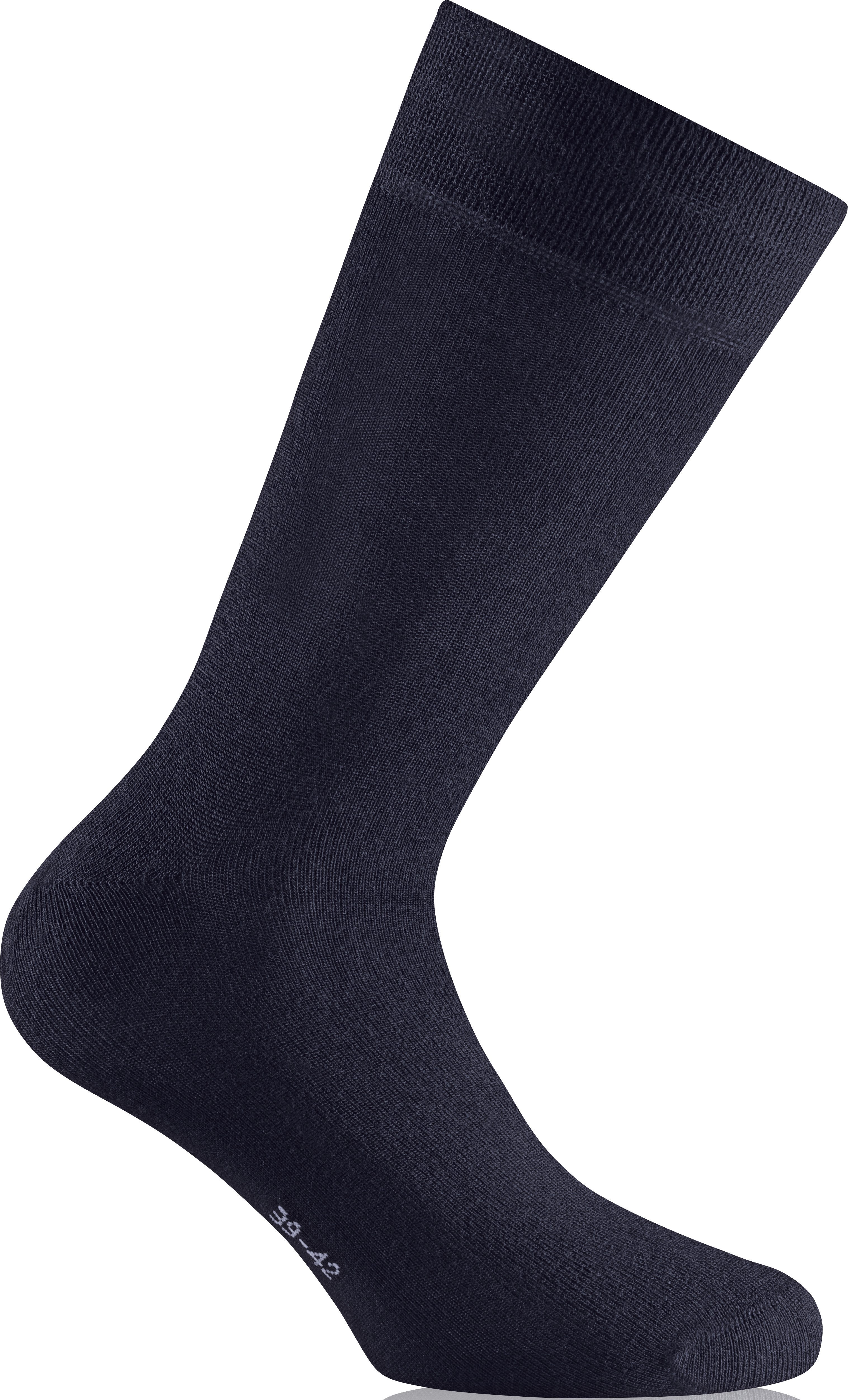 Rohner Socks Socken Tagessocke Crew Basic Bambus marineblau - 2 Paar