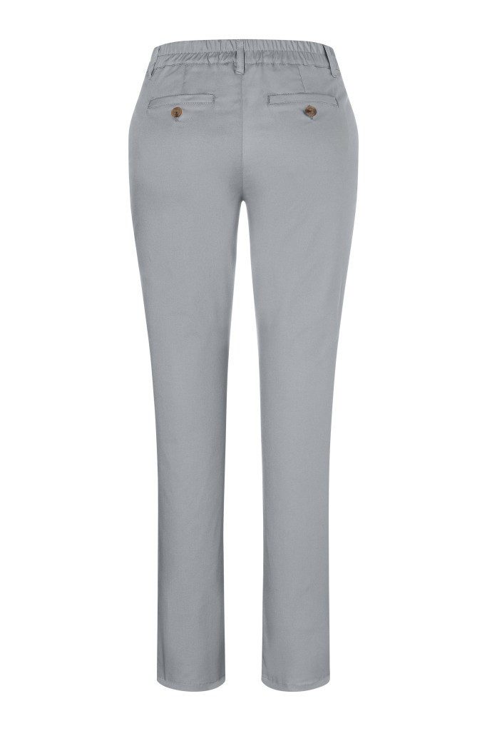 Karlowsky Fashion Chinohose KARLOWSKY Damen Chinohose MODERN-STRETCH Modern-Fit Stahlgrau