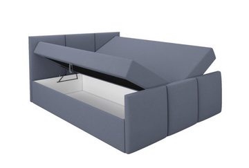 A&J MöbelLand GmbH Boxspringbett RON mit 2 Bettkästen und Topper.