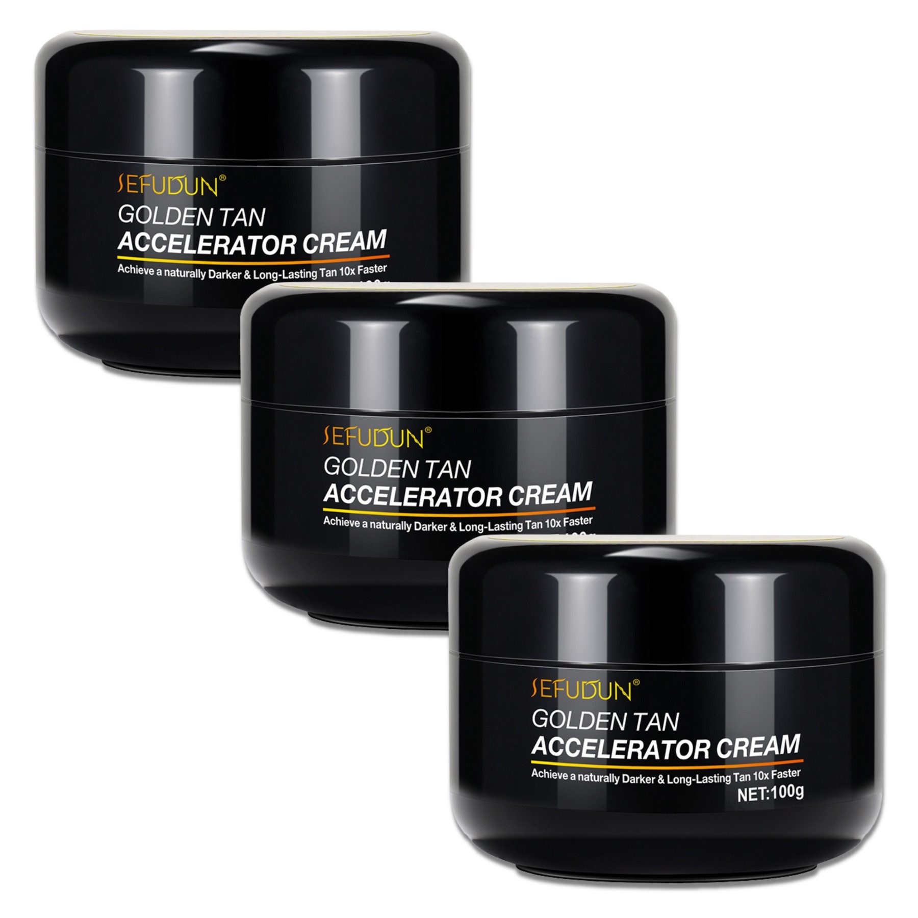 ALIVER Selbstbräunungscreme Bräunungsbeschleuniger Sonnencreme Bräunungscreme Bräunung Tanning, 3-tlg., Körperbräunung, Beschleuniger, Solarium, Sonne, Creme