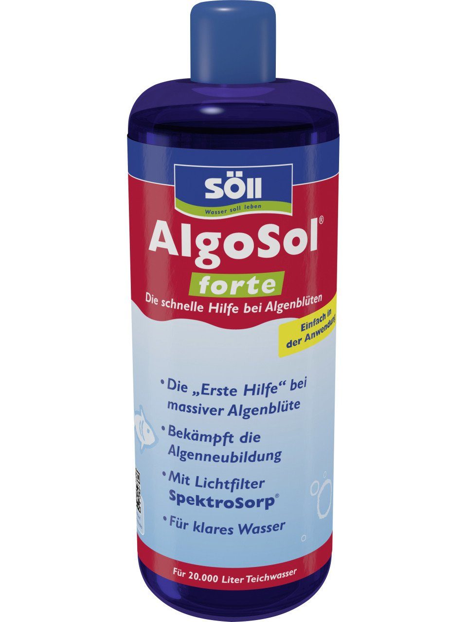 SÖLL Teichpflege Söll AlgoSol® forte 1 L, Wirkung reduziert die