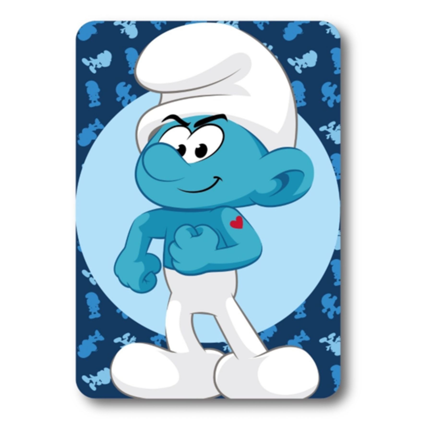 Wohndecke Die Schlümpfe Fleecedecke 100x140 cm Kuscheldecke Kinder Blau, Te günstig online kaufen