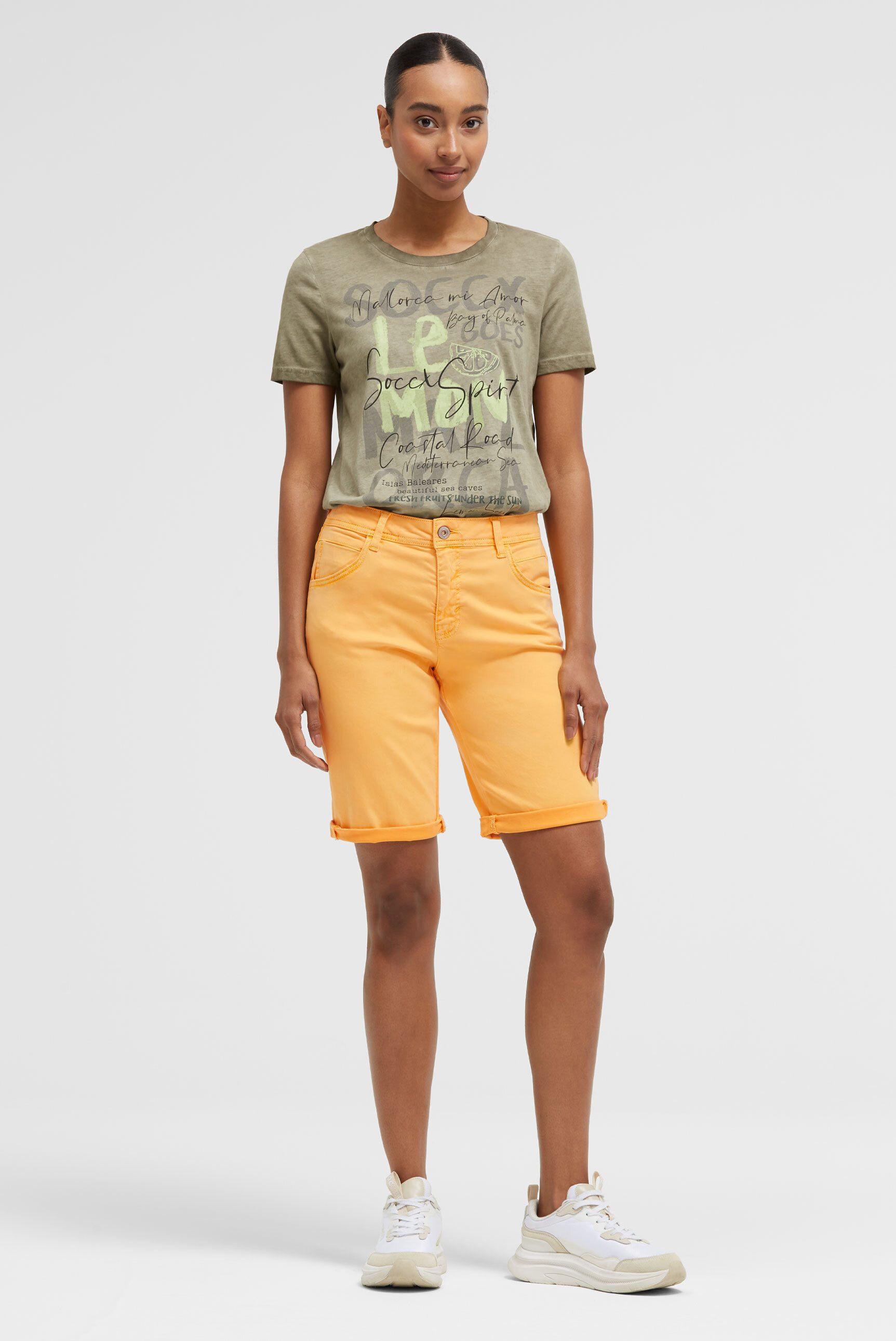 SOCCX Shorts mit Turn-Up-Saum