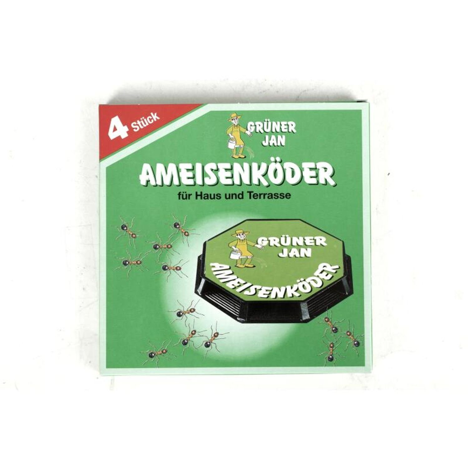 Grüner Jan GiftRattenköder 12x Grüner Jan Ameisenköder 4er Falle