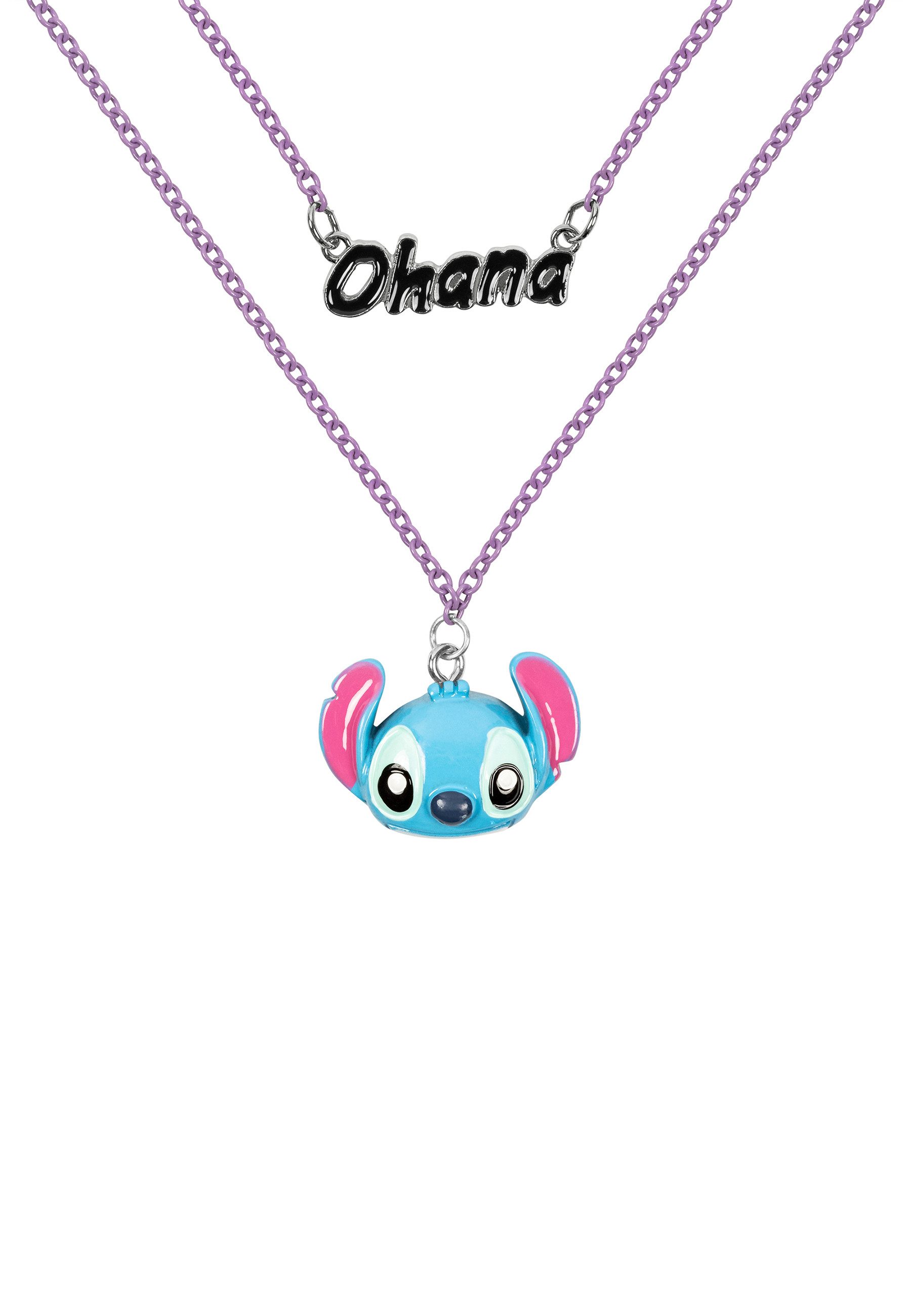 DISNEY Jewelry Collier Halskette Disney Lilo & Stitch Ohana Stitch Double Layered (Set)