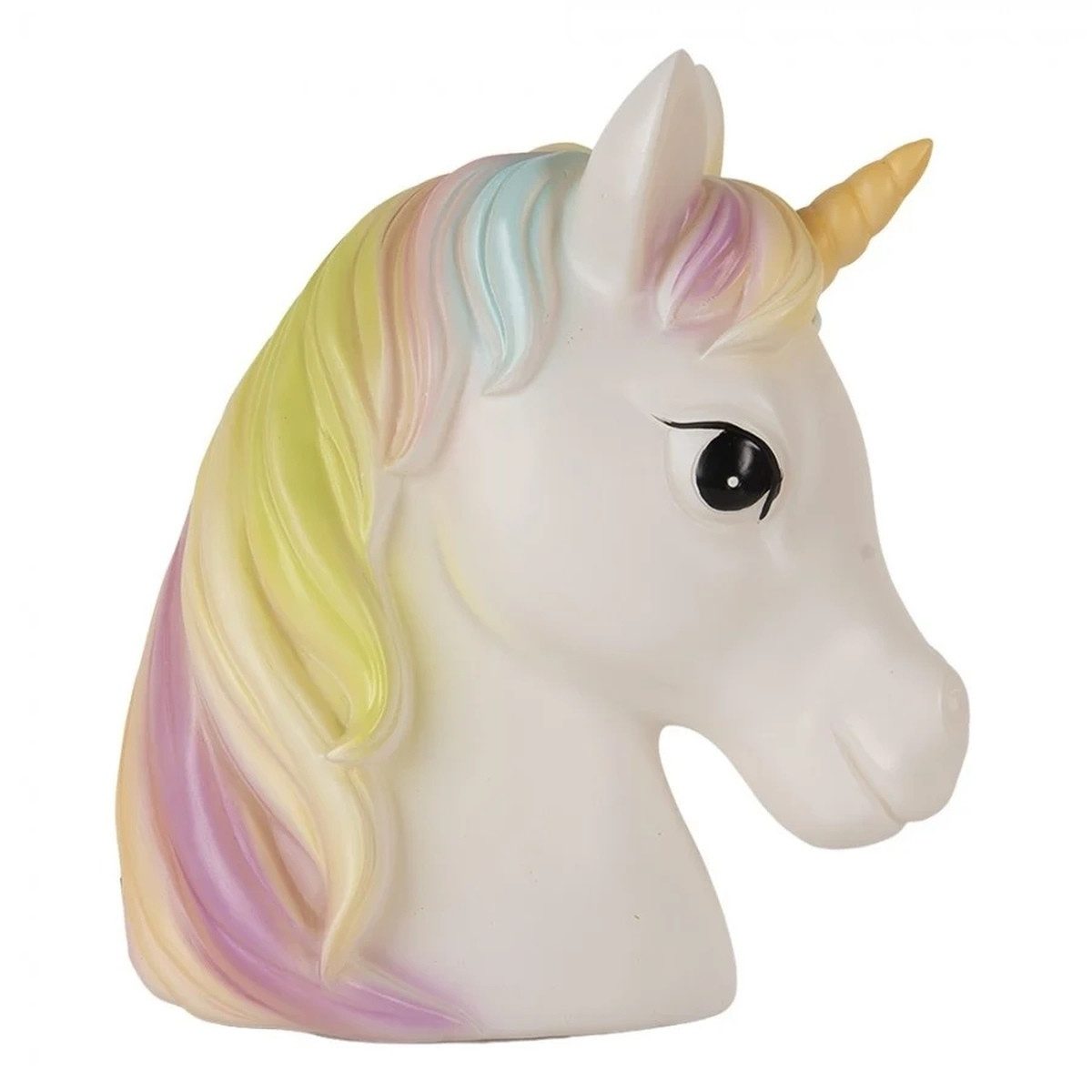 Clayre & Eef LED Nachtlicht Einhorn Kinderzimmer warmes Licht für sanftes Einschlafen