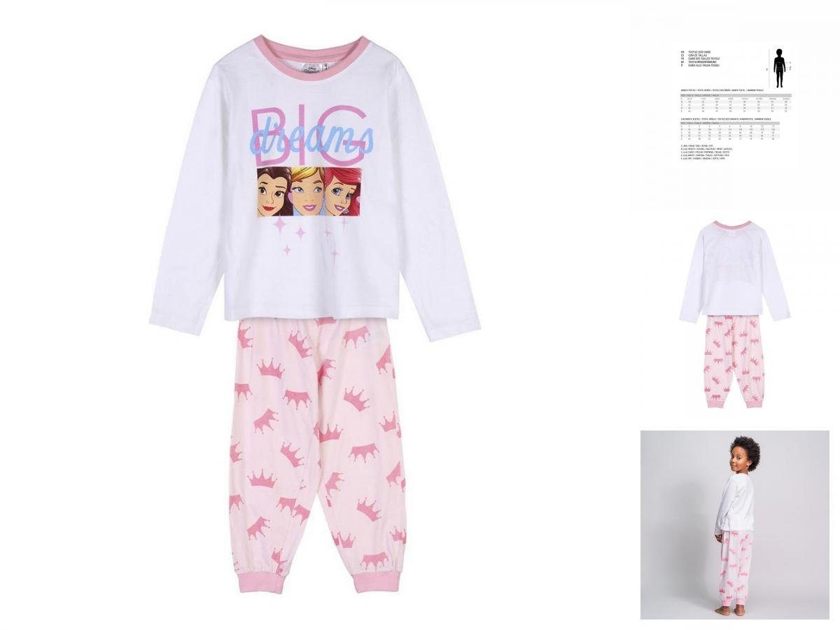 Princesses Disney Pyjama 5 Jahre Kinder Langarm Pyjama 2 Teiler Schlafanzug Nachtwäsche Princes