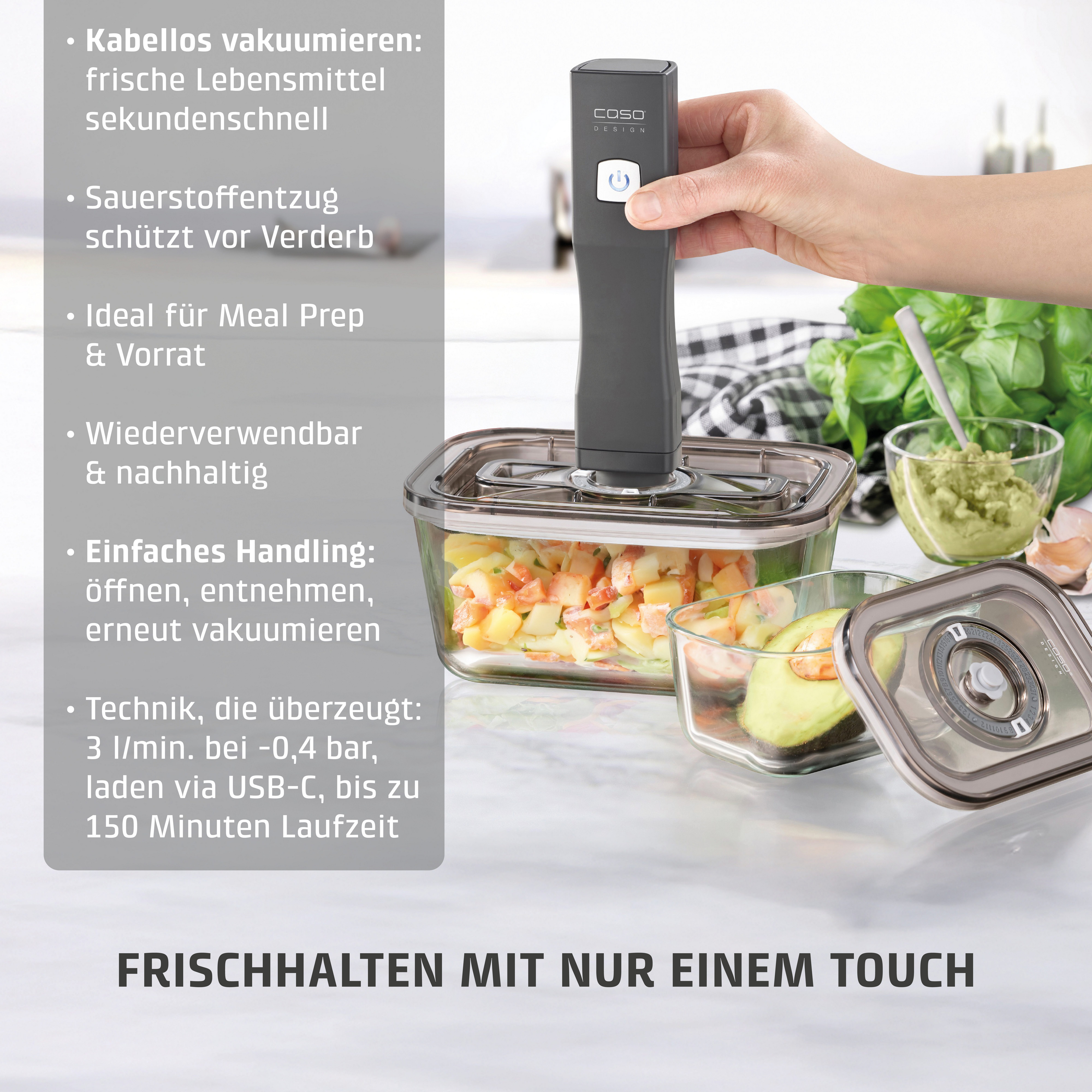 Caso Vakuumierer 1169 Vacu OneTouch Eco-Set