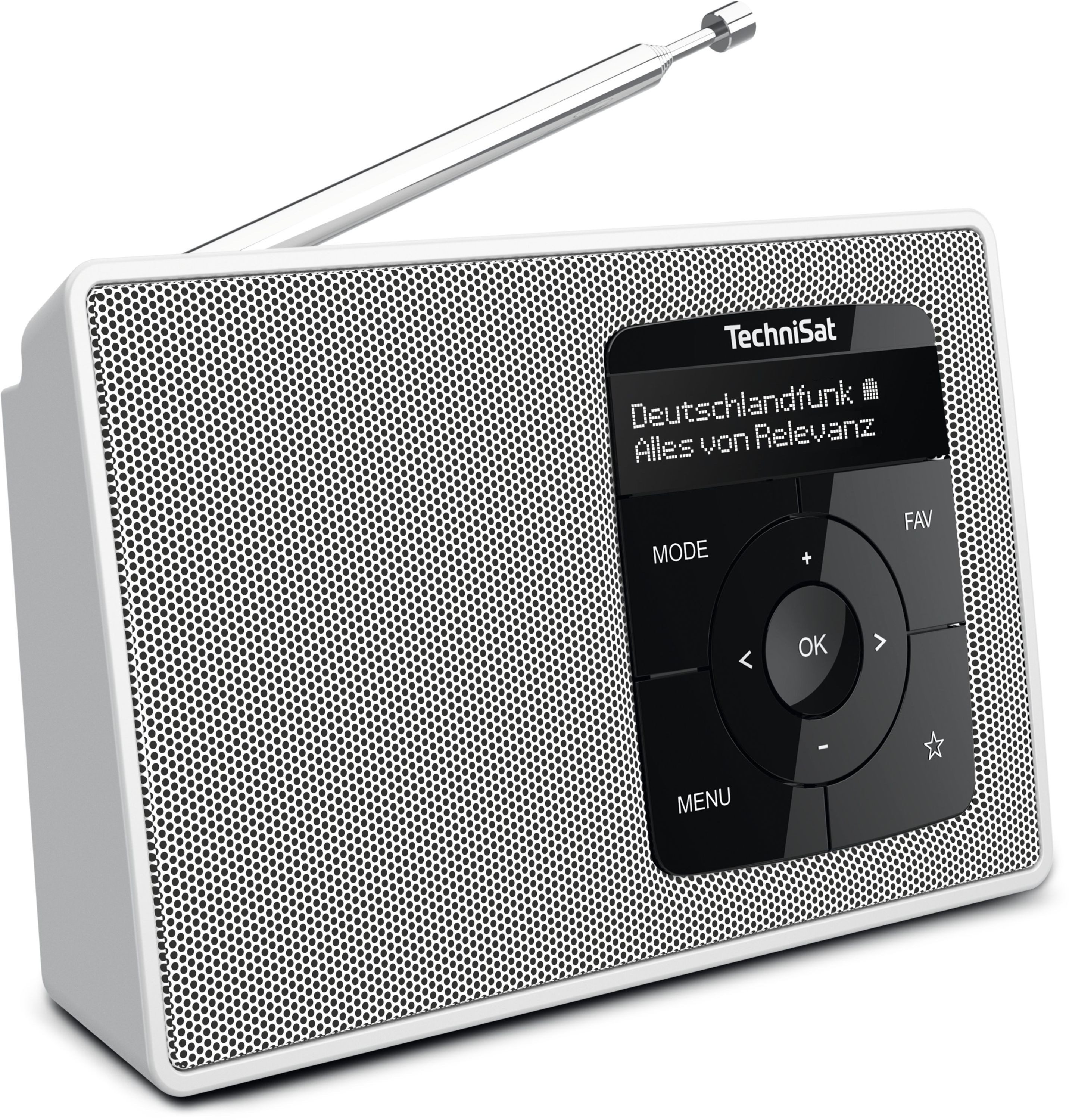TechniSat DIGITRADIO 2 Digitalradio (DAB) (Digitalradio (DAB), FM-Tuner mit RDS, 1 W, Bluetooth, bis zu 10 Stunden Akku, Wecker, Sleeptimer)