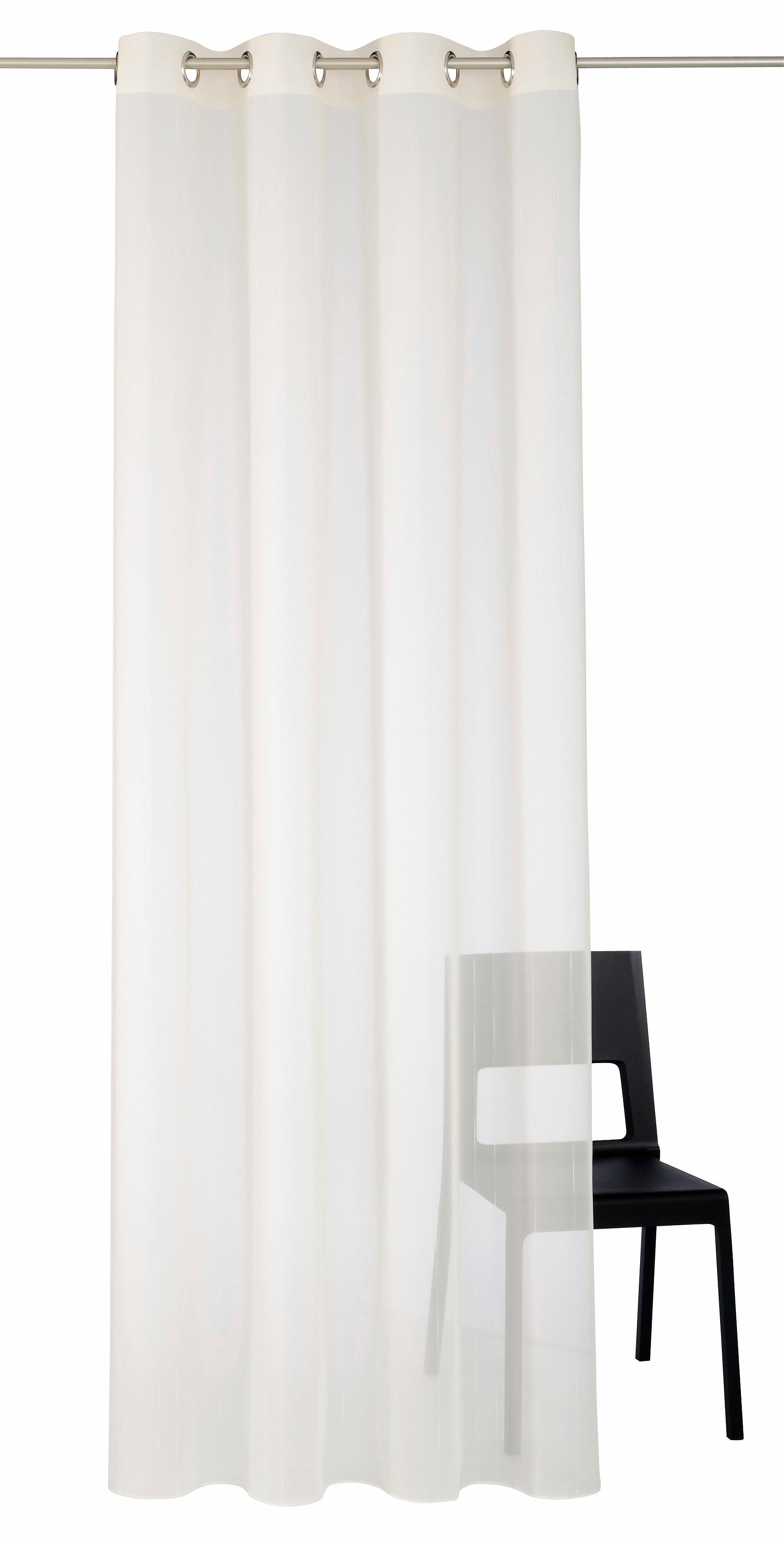 Wirth Gardine Manuela (1 St), Ösen, halbtransparent, Voile, Fertig-Store mit Metallösen nach Maß. € 44,58