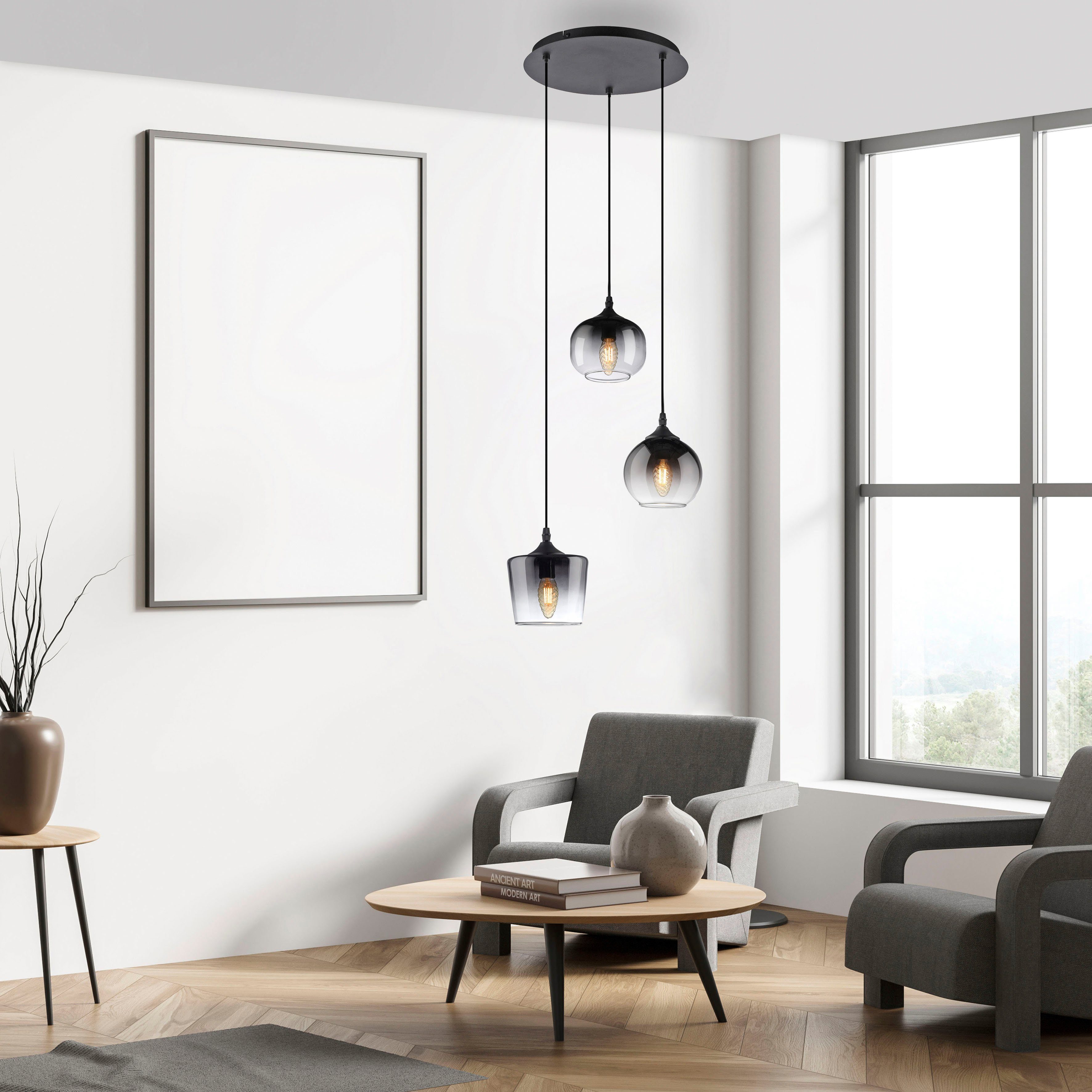 JUST LIGHT Pendelleuchte ZEA, ohne Leuchtmittel, günstig online kaufen