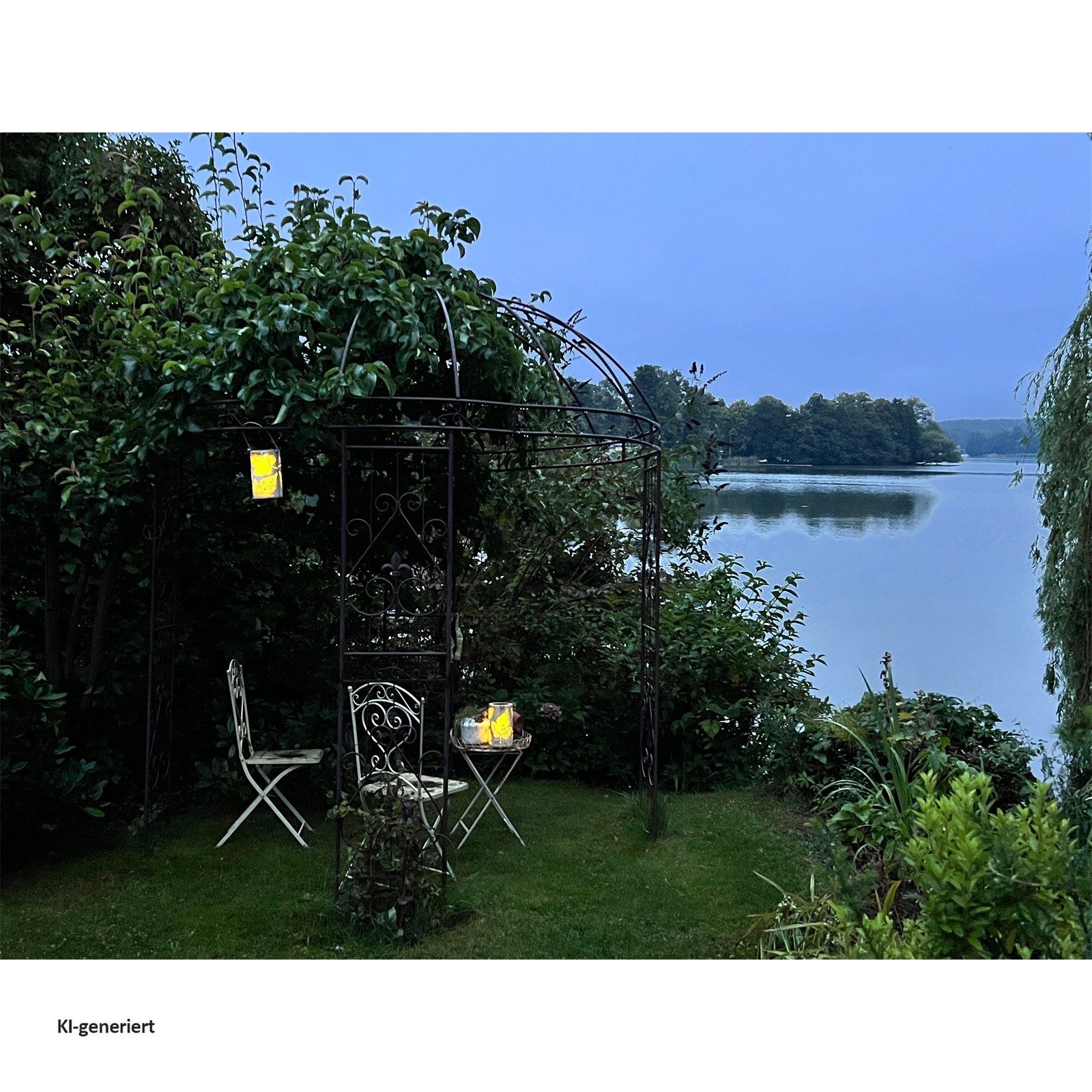 HTI-Living LED Solarleuchte Solarlaterne Blatt Luna, nicht relevant, LED – Bild 4 von 4