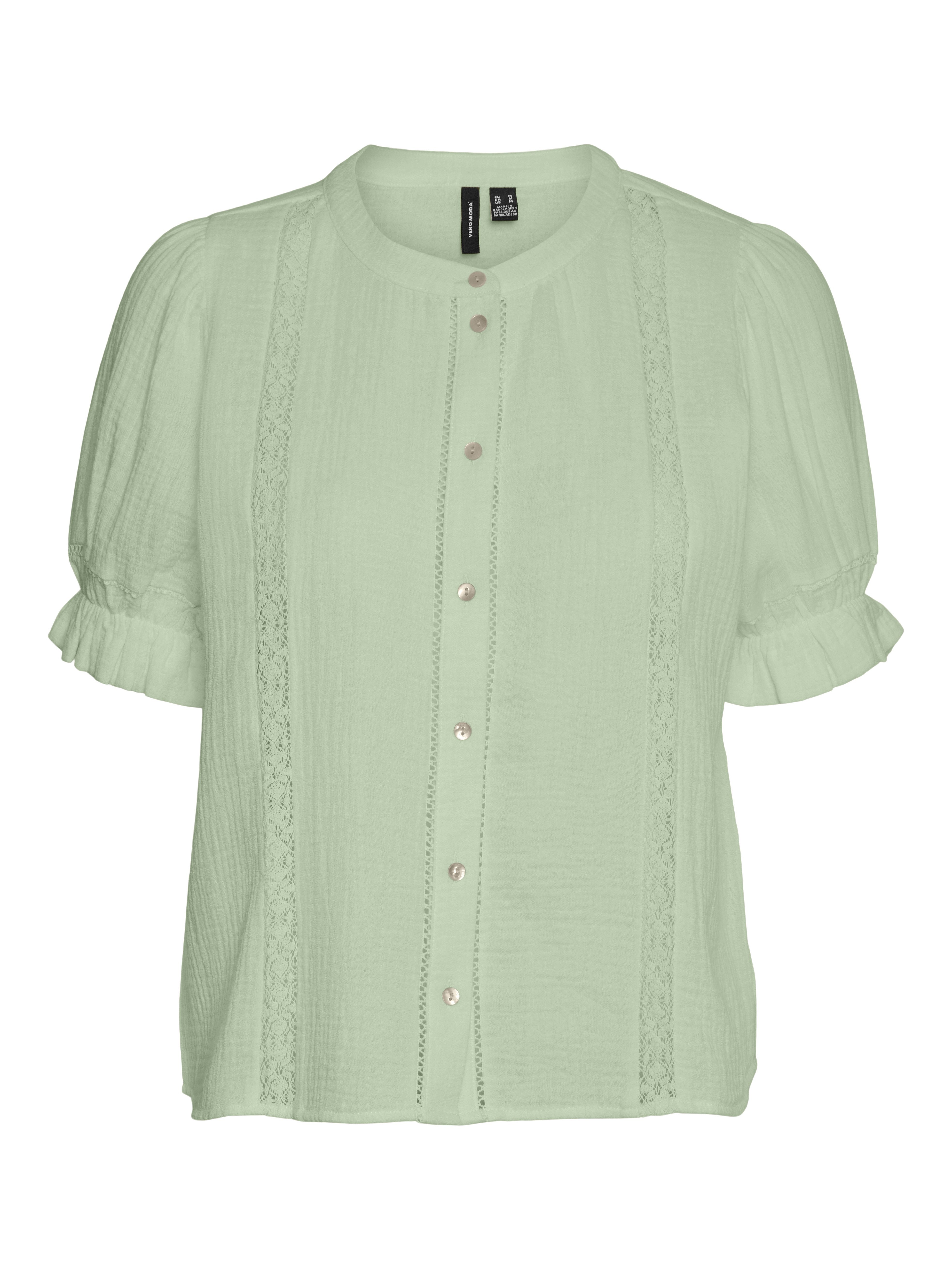 Kurzarmbluse VMNATALI 2/4 LACE SHORT TOP WVN NOOS