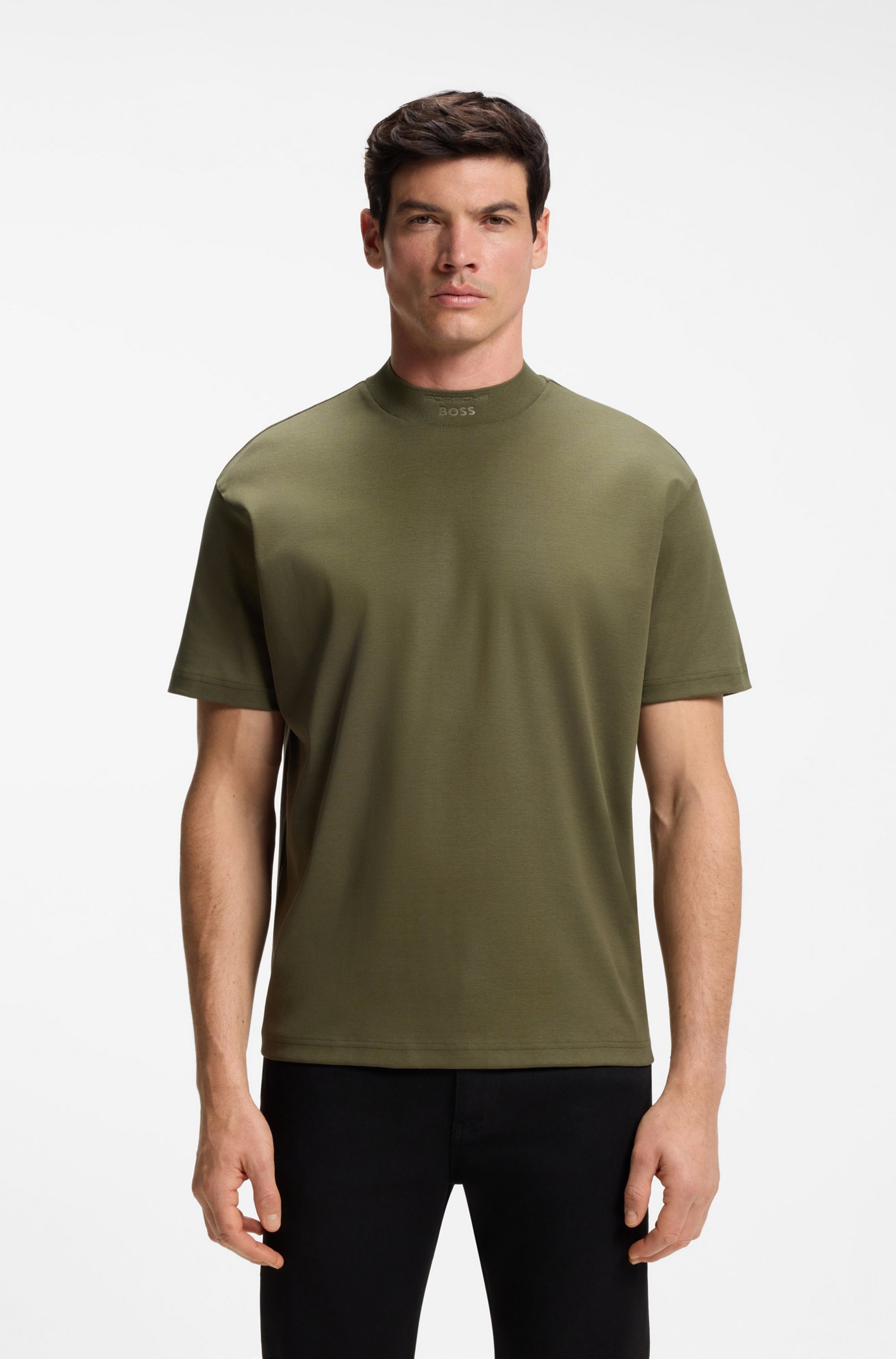 BOSS GREEN Stehkragenshirt Porsche Spirit 70 Capsule Collection Premium Herrenmode Limited
